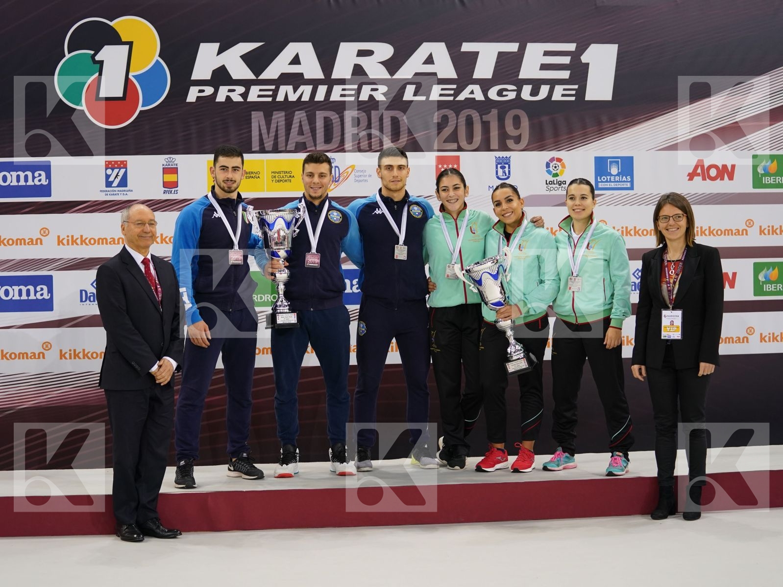 ITALY, PORTUGAL during podium ceremony