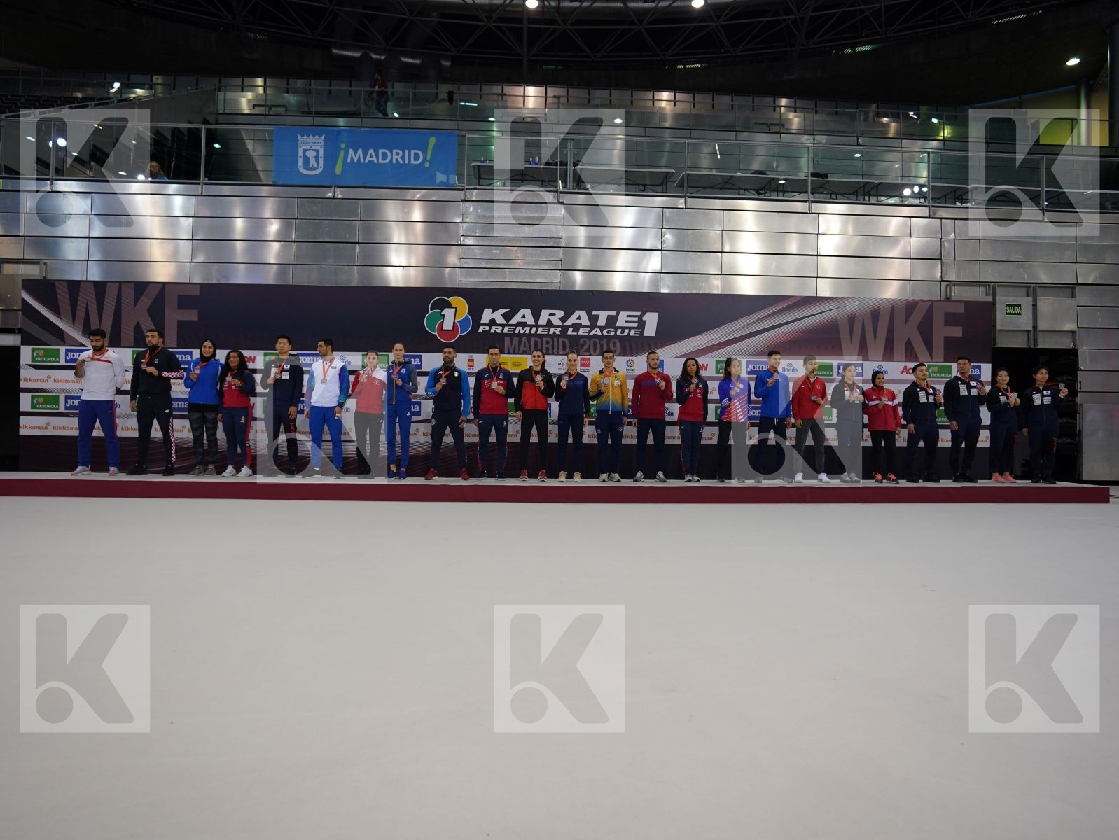 All Bronze medalists during podium ceremony