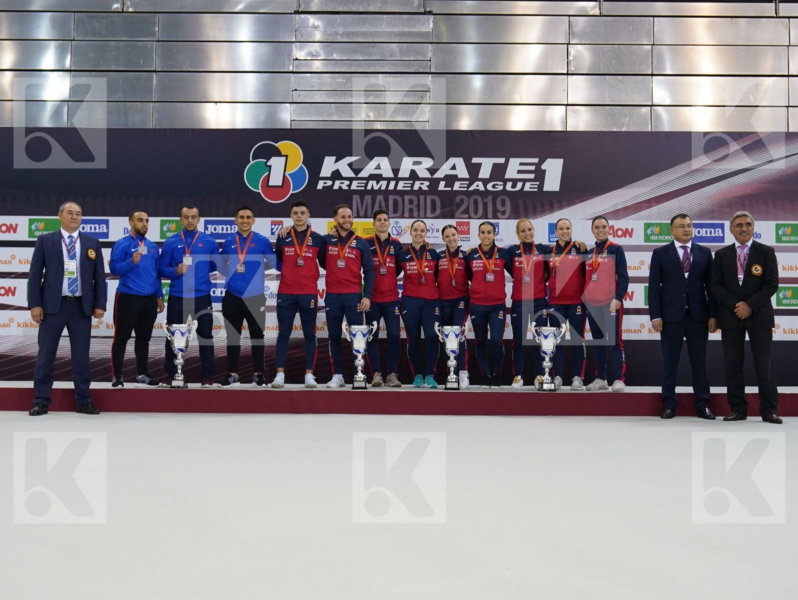 All Bronze medalists during podium ceremony