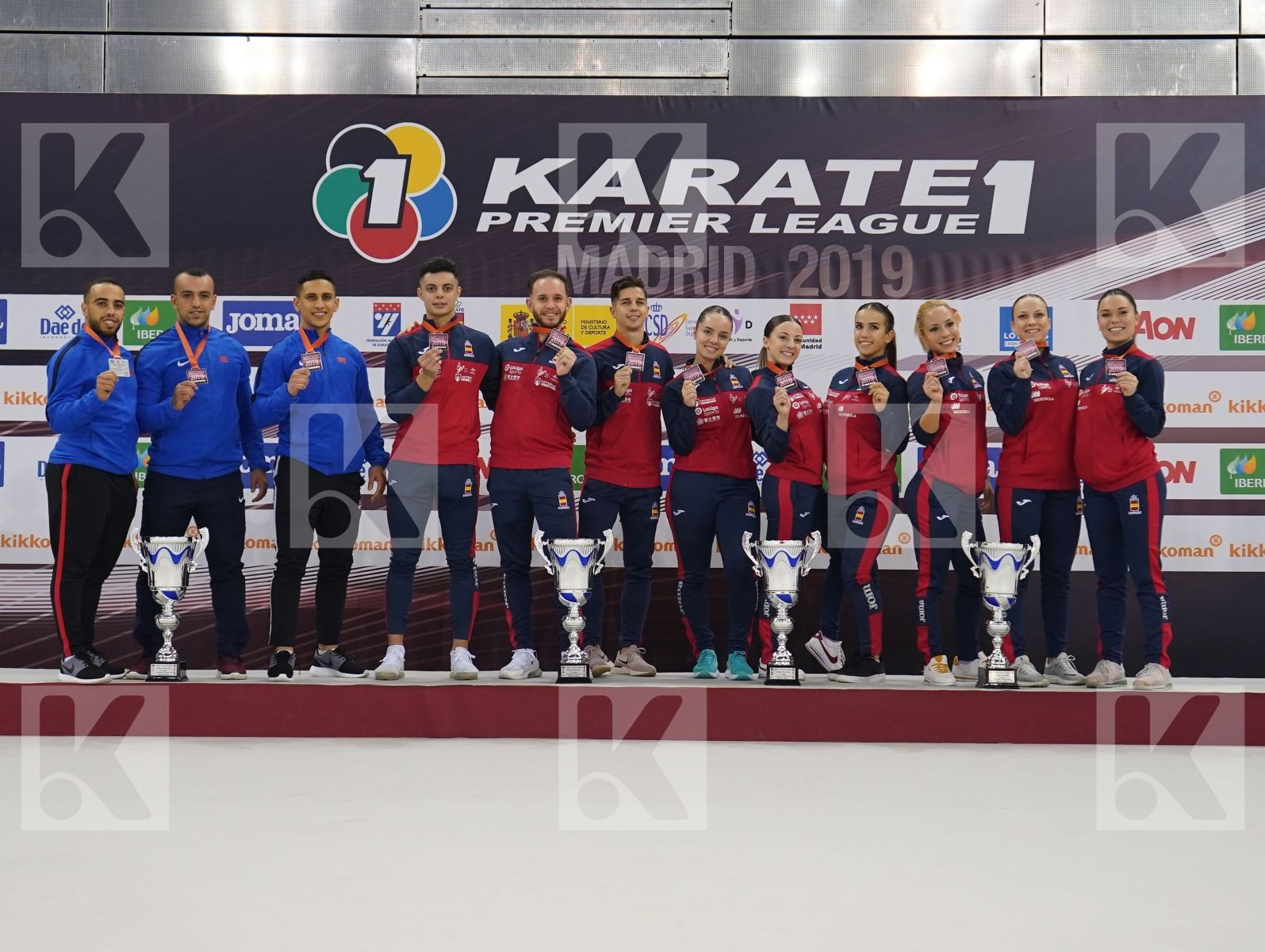 All Bronze medalists during podium ceremony