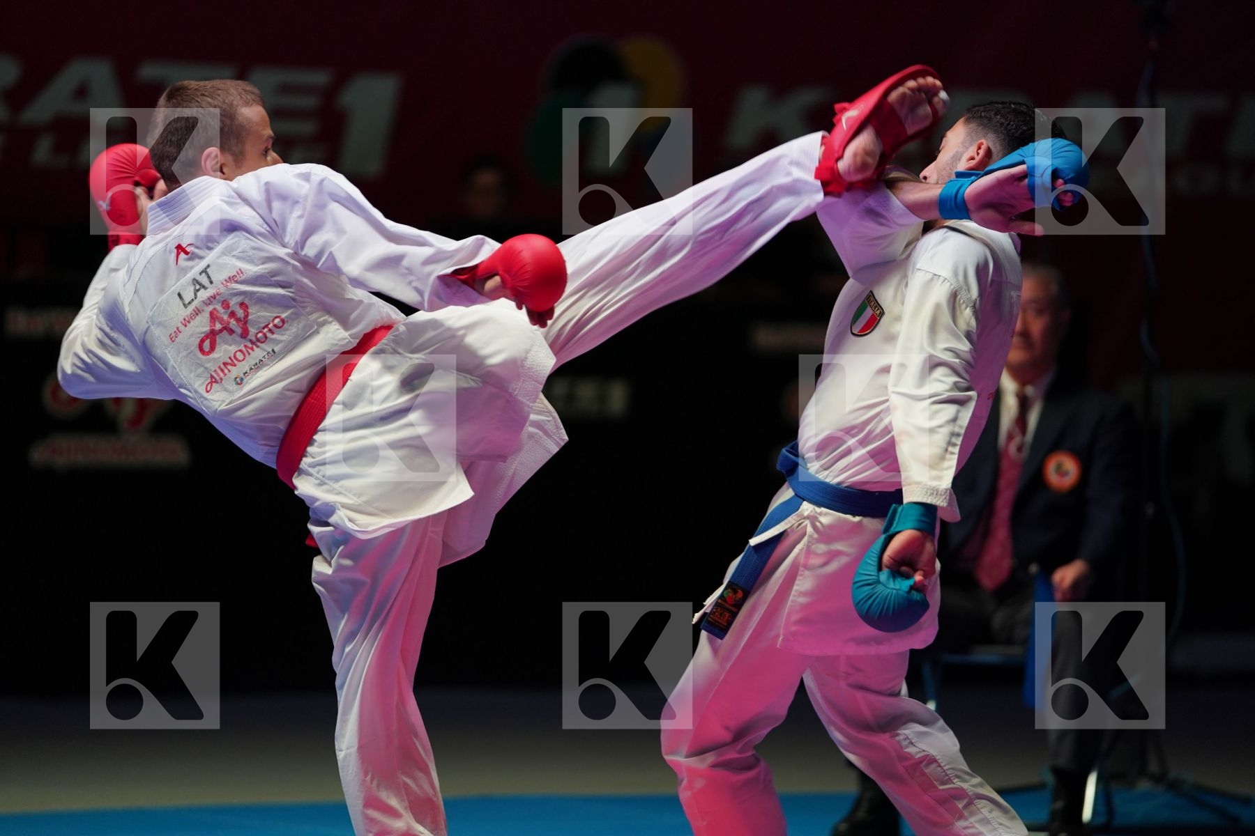 KALNINS KALVIS (LATVIA) vs CRESCENZO ANGELO (ITALY) in Senior Kumite -60 Kg - Bronze bout