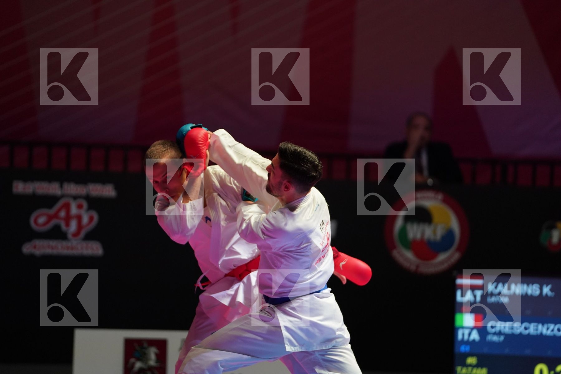 KALNINS KALVIS (LATVIA) vs CRESCENZO ANGELO (ITALY) in Senior Kumite -60 Kg - Bronze bout