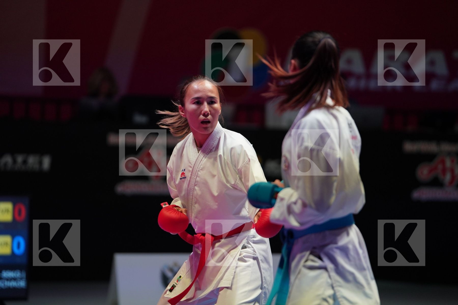 SERIKOVA ASSEL (KAZAKHSTAN) vs WEN TZU-YUN (CHINESE TAIPEI) in Senior Kumite -55 Kg - Bronze bout