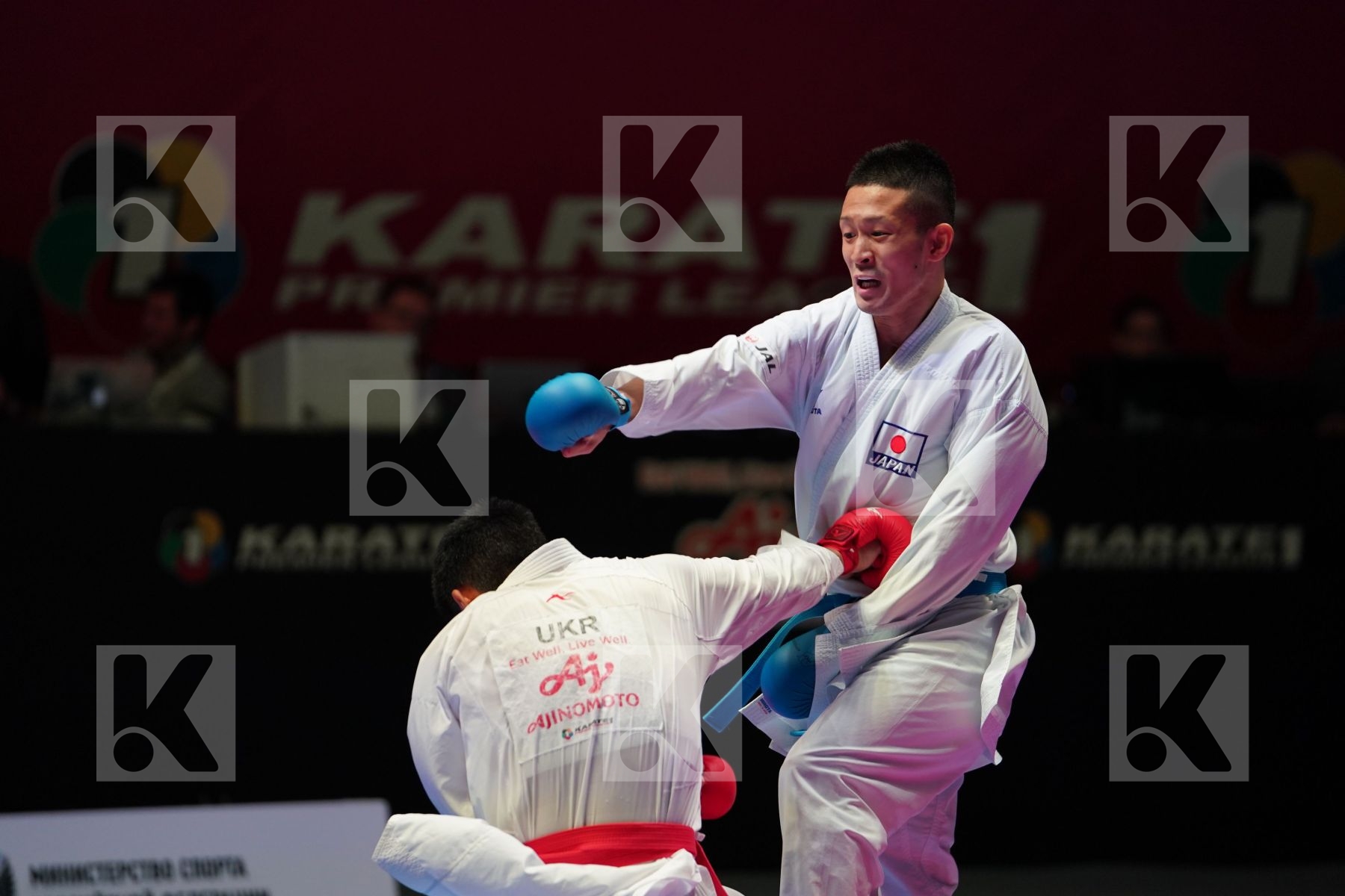 PAK HNAT (UKRAINE) vs FUNAHASHI MASAMICHI (JAPAN) in Senior Kumite -67 Kg - Bronze bout