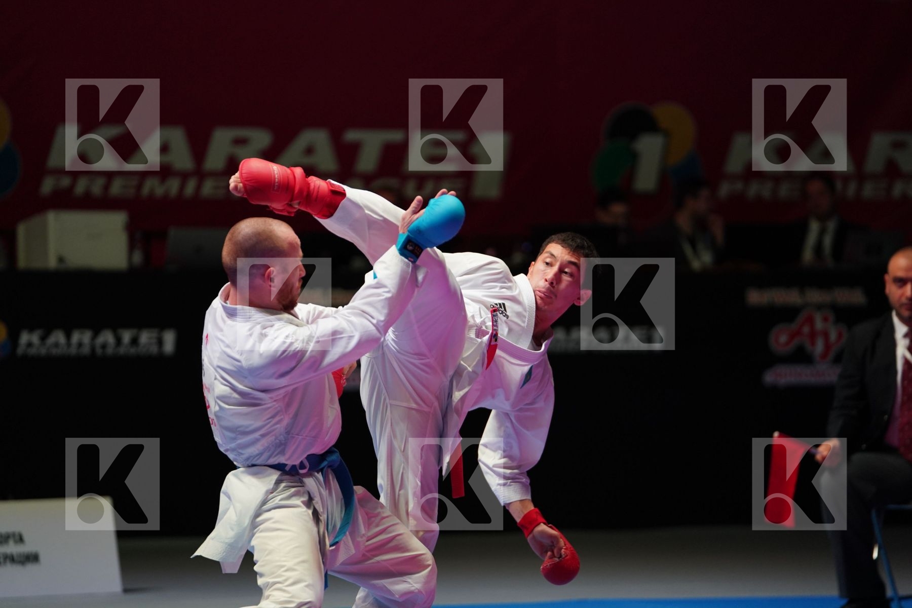 AMIRALI DIDAR (KAZAKHSTAN) vs PATARIDZE DAVIT (GEORGIA) in Senior Kumite -67 Kg - Bronze bout