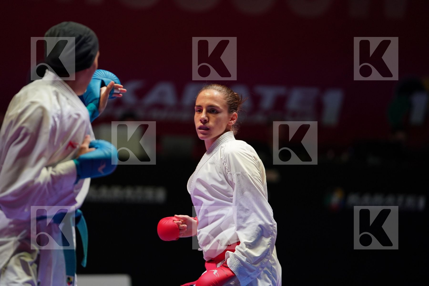 PREKOVIC JOVANA (SERBIA) vs LOTFY GIANA (EGYPT) in Senior Kumite -61 Kg - Bronze bout