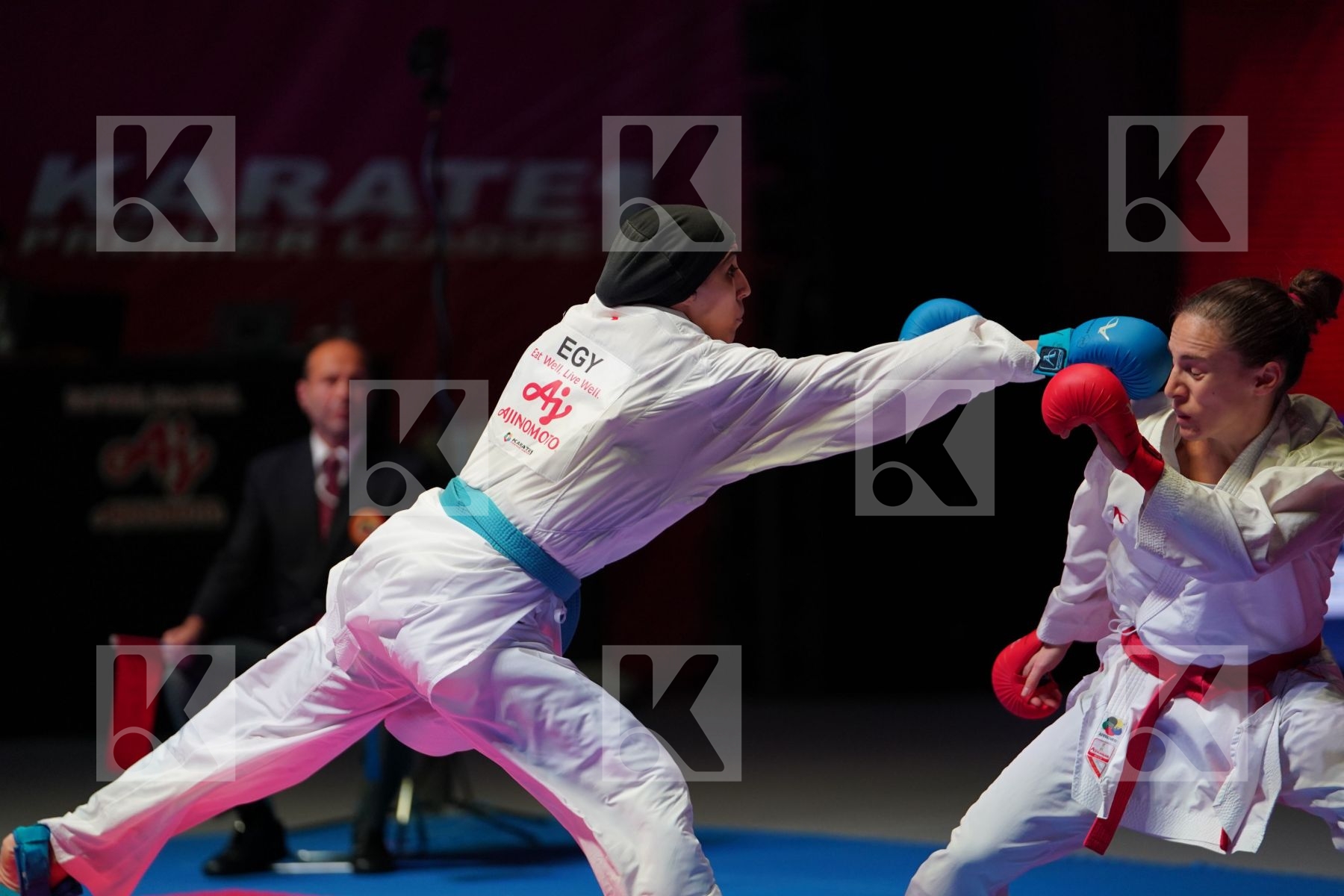 PREKOVIC JOVANA (SERBIA) vs LOTFY GIANA (EGYPT) in Senior Kumite -61 Kg - Bronze bout