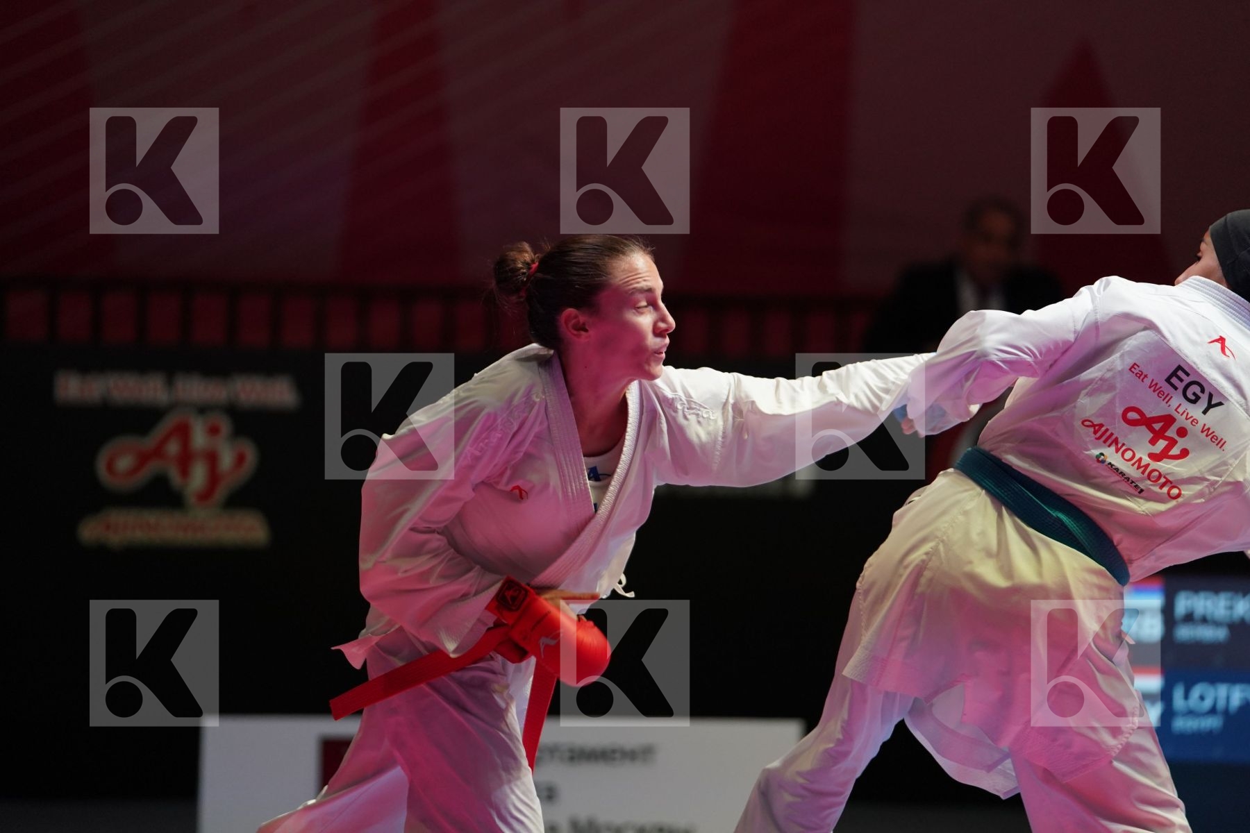 PREKOVIC JOVANA (SERBIA) vs LOTFY GIANA (EGYPT) in Senior Kumite -61 Kg - Bronze bout