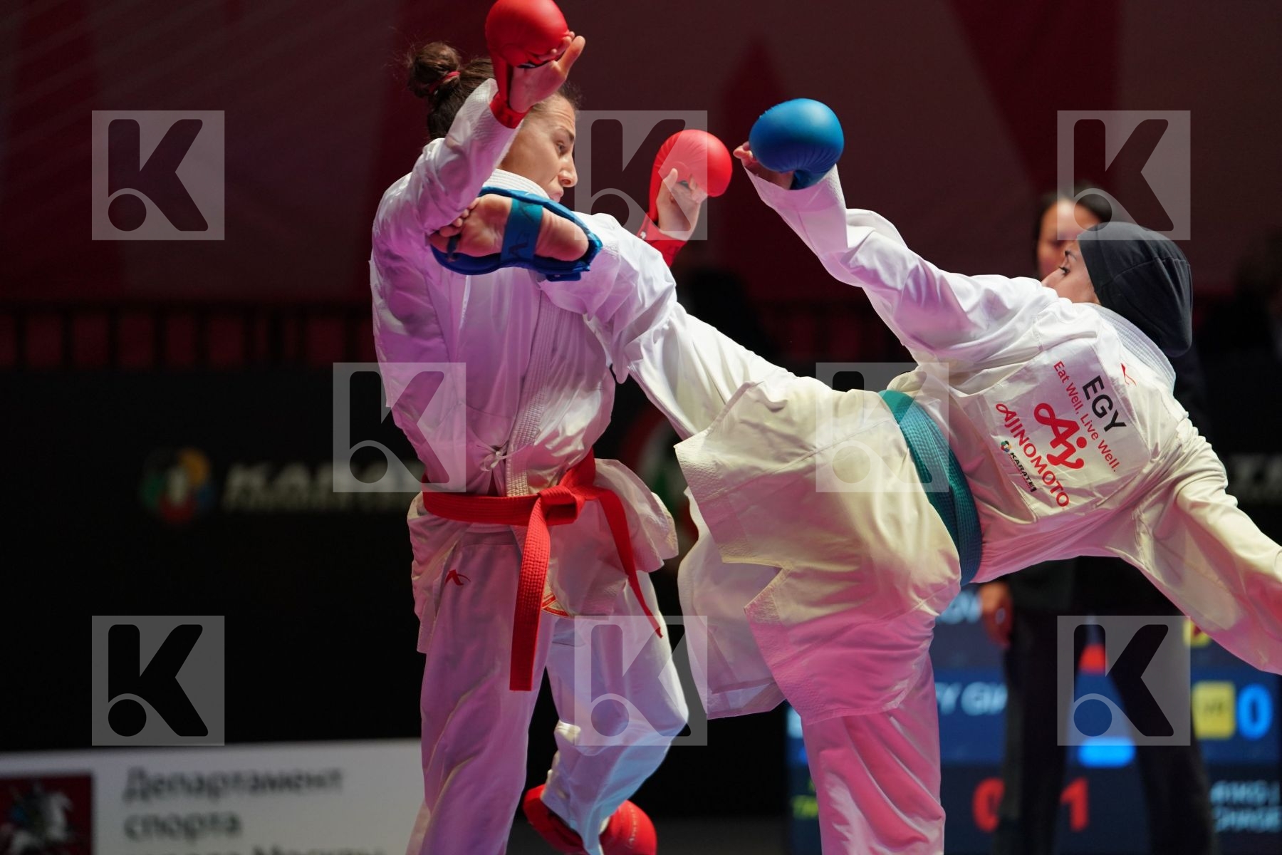 PREKOVIC JOVANA (SERBIA) vs LOTFY GIANA (EGYPT) in Senior Kumite -61 Kg - Bronze bout