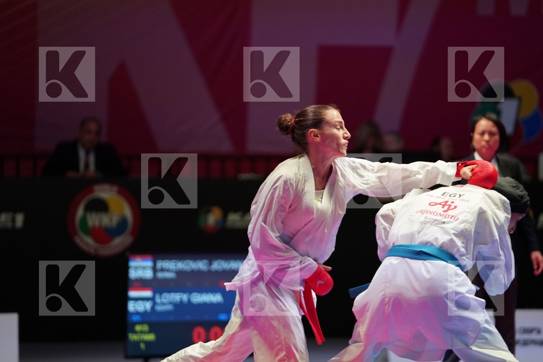 PREKOVIC JOVANA (SERBIA) vs LOTFY GIANA (EGYPT) in Senior Kumite -61 Kg - Bronze bout