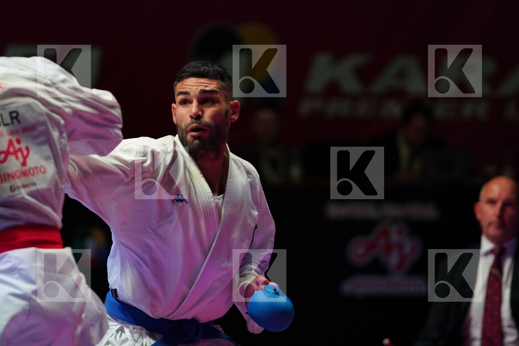 KORABAU IVAN (BELARUS) vs BUSA LUIGI (ITALY) in Senior Kumite -75 Kg - Bronze bout