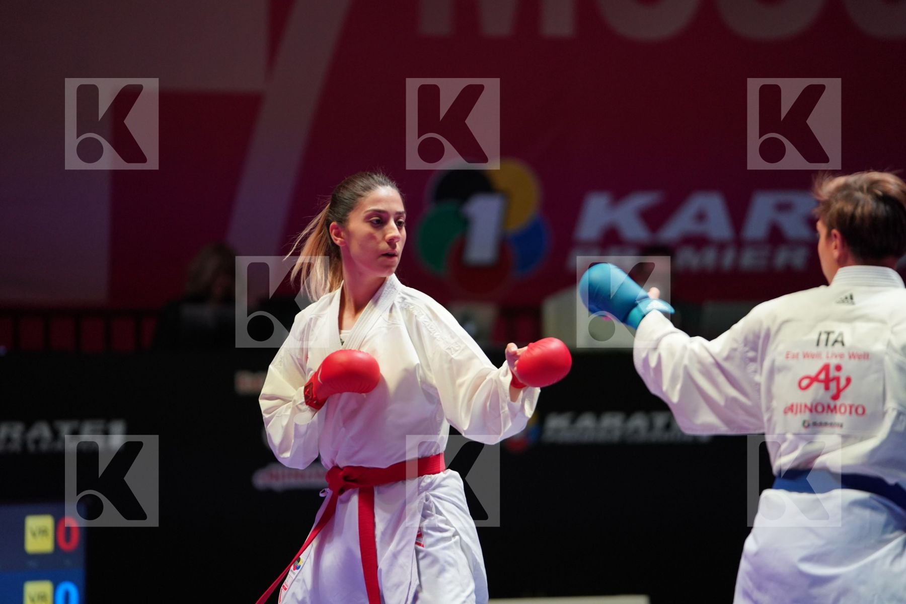 ELTEMUR EDA (TURKEY) vs SEMERARO SILVIA (ITALY) in Senior Kumite -68 Kg - Bronze bout