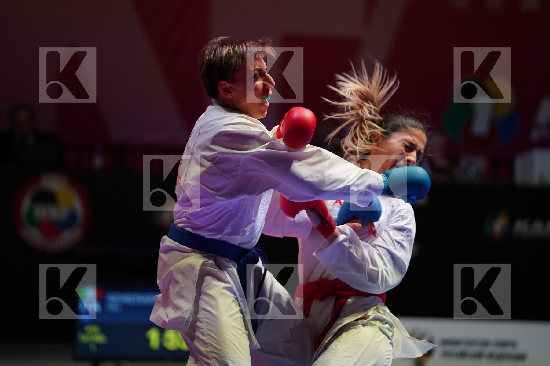 ELTEMUR EDA (TURKEY) vs SEMERARO SILVIA (ITALY) in Senior Kumite -68 Kg - Bronze bout