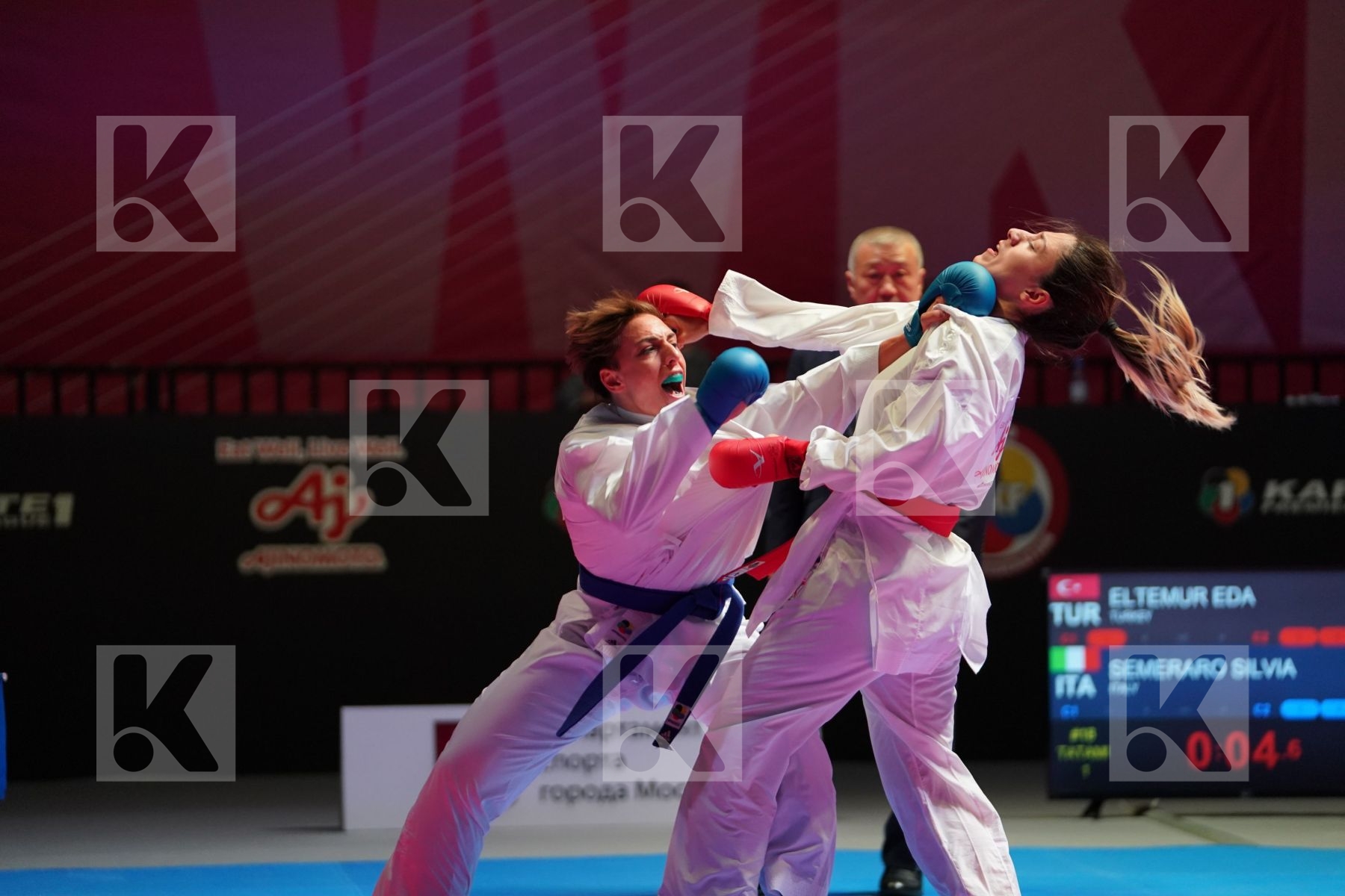 ELTEMUR EDA (TURKEY) vs SEMERARO SILVIA (ITALY) in Senior Kumite -68 Kg - Bronze bout
