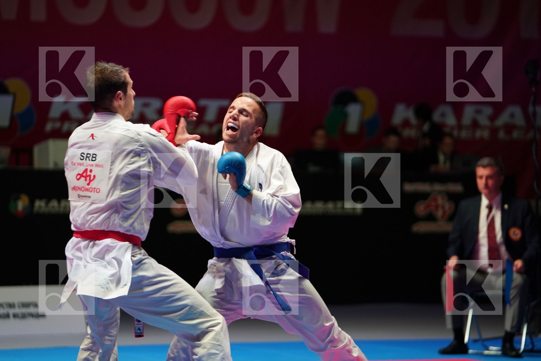 MIJALKOVIC UROS (SERBIA) vs DA COSTA JESSIE (FRANCE) in Senior Kumite -84 Kg - Bronze bout