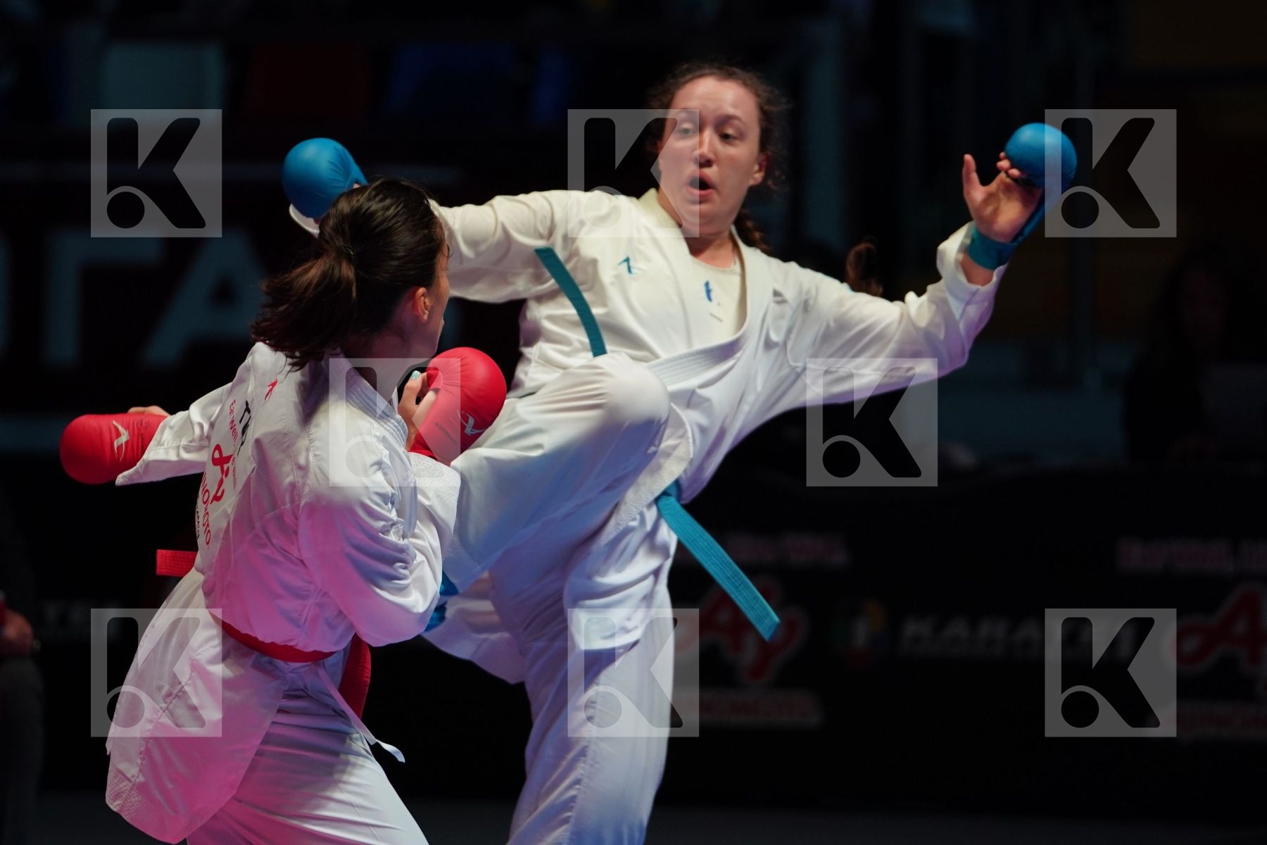 HOCAOGLU AKYOL MELTEM (TURKEY) vs BERULTSEVA SOFYA (KAZAKHSTAN) in Senior Kumite 68+ Kg - Bronze bout