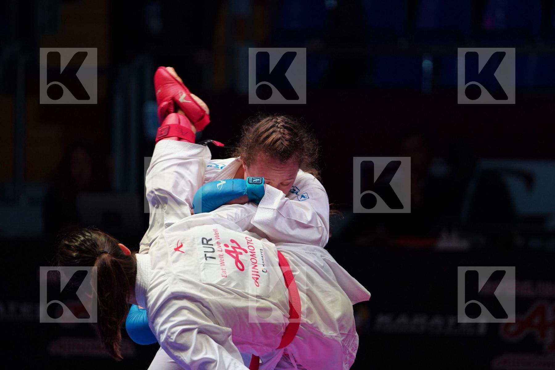 HOCAOGLU AKYOL MELTEM (TURKEY) vs BERULTSEVA SOFYA (KAZAKHSTAN) in Senior Kumite 68+ Kg - Bronze bout