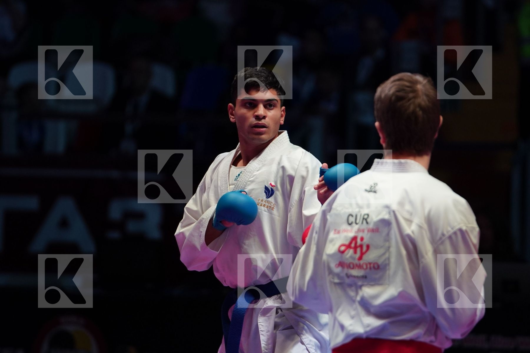 ERMANS ROB (CURACAO) vs FILALI MEHDI (FRANCE) in Senior Kumite 84+ Kg - Bronze bout