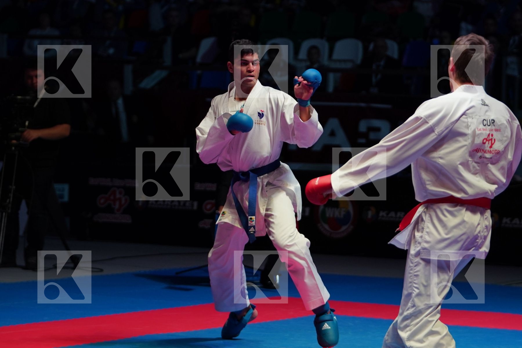 ERMANS ROB (CURACAO) vs FILALI MEHDI (FRANCE) in Senior Kumite 84+ Kg - Bronze bout