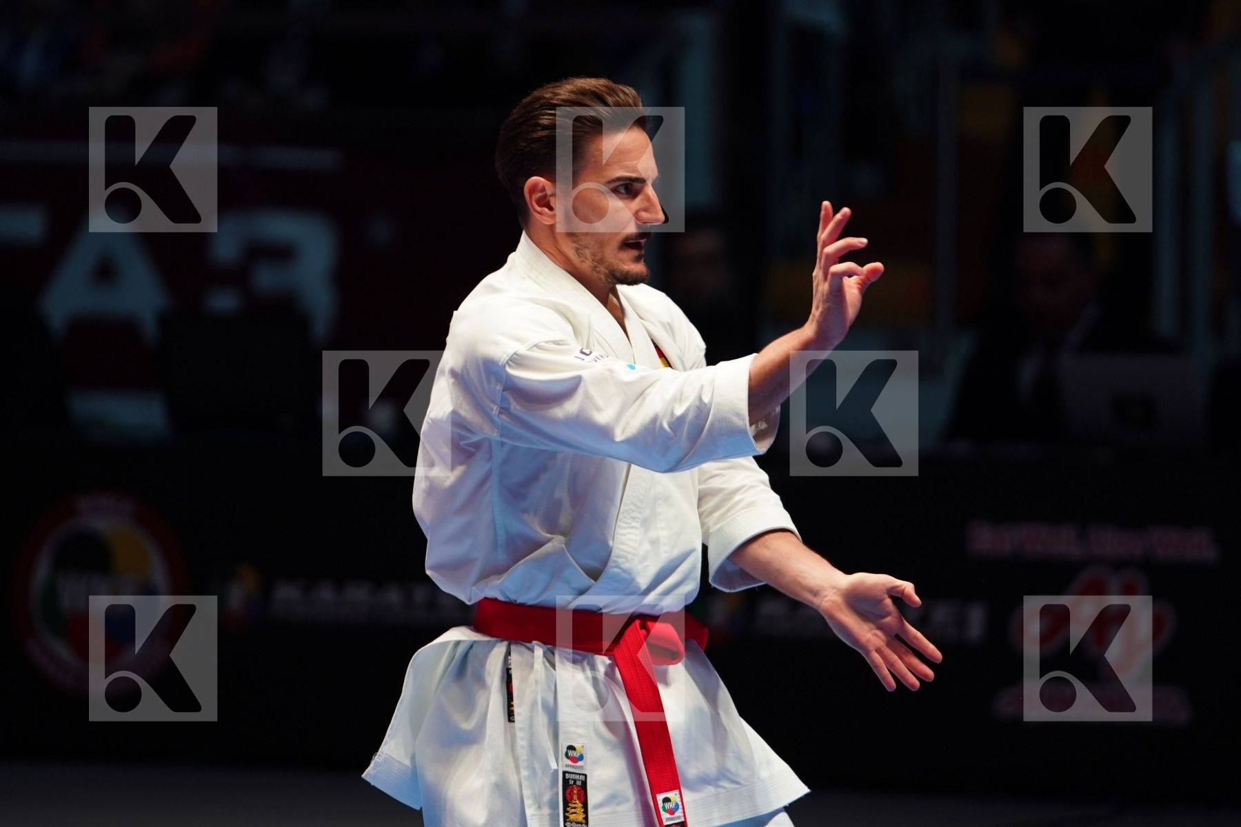QUINTERO CAPDEVILA DAMIAN HUGO (SPAIN) in Senior Male Kata - Gold bout