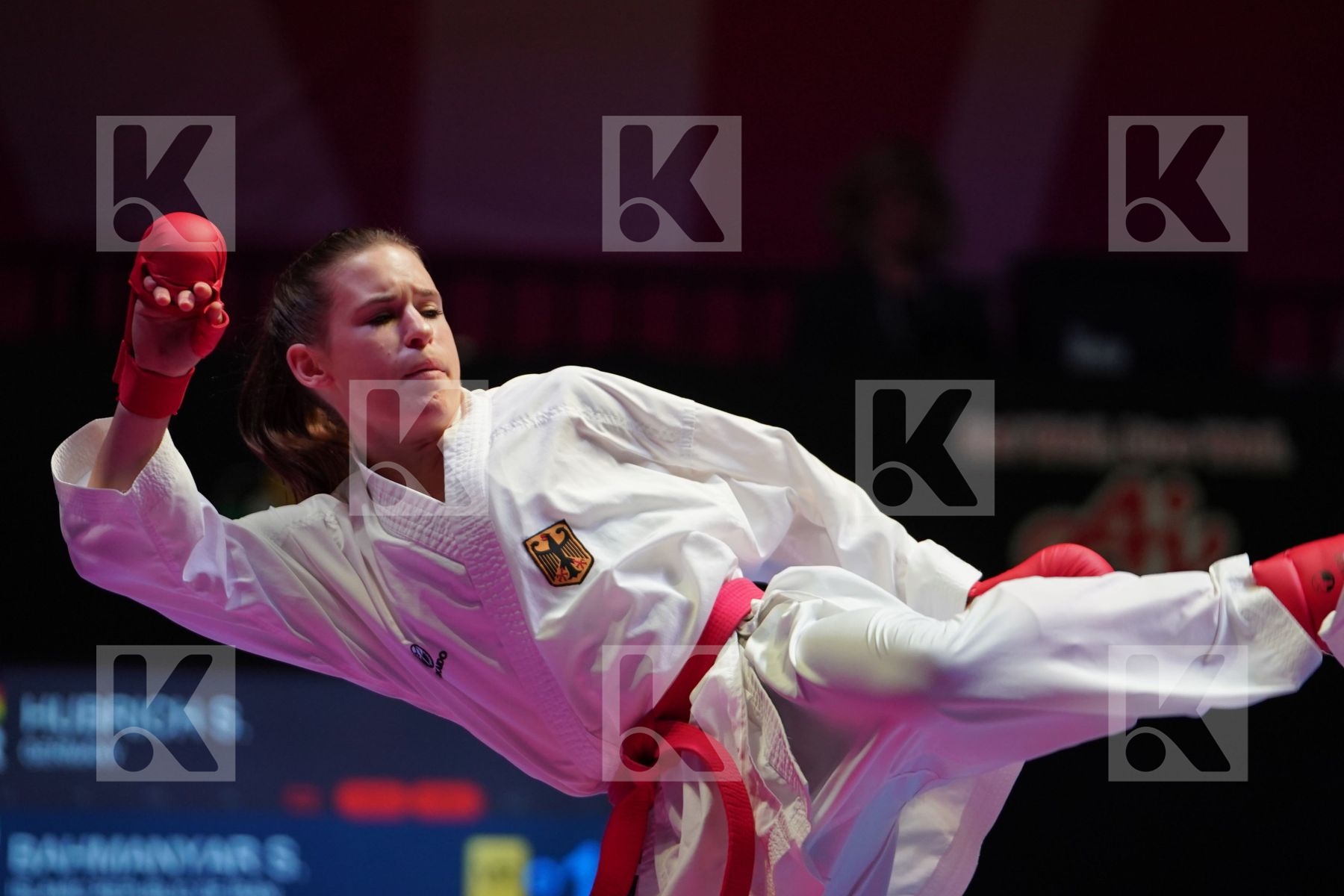 HUBRICH SHARA (GERMANY) vs BAHMANYAR SARA (IRAN) in Senior Kumite -50 Kg - Gold bout