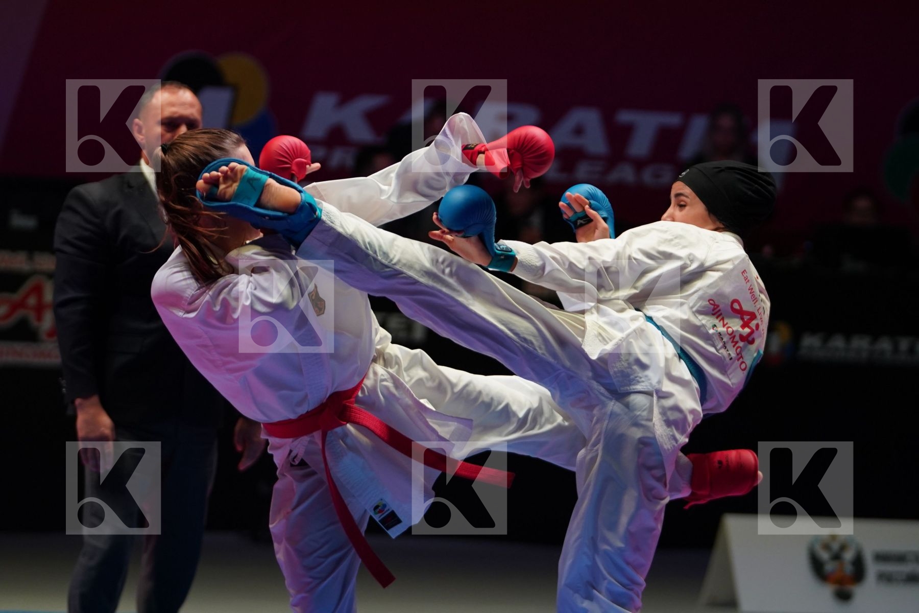 HUBRICH SHARA (GERMANY) vs BAHMANYAR SARA (IRAN) in Senior Kumite -50 Kg - Gold bout