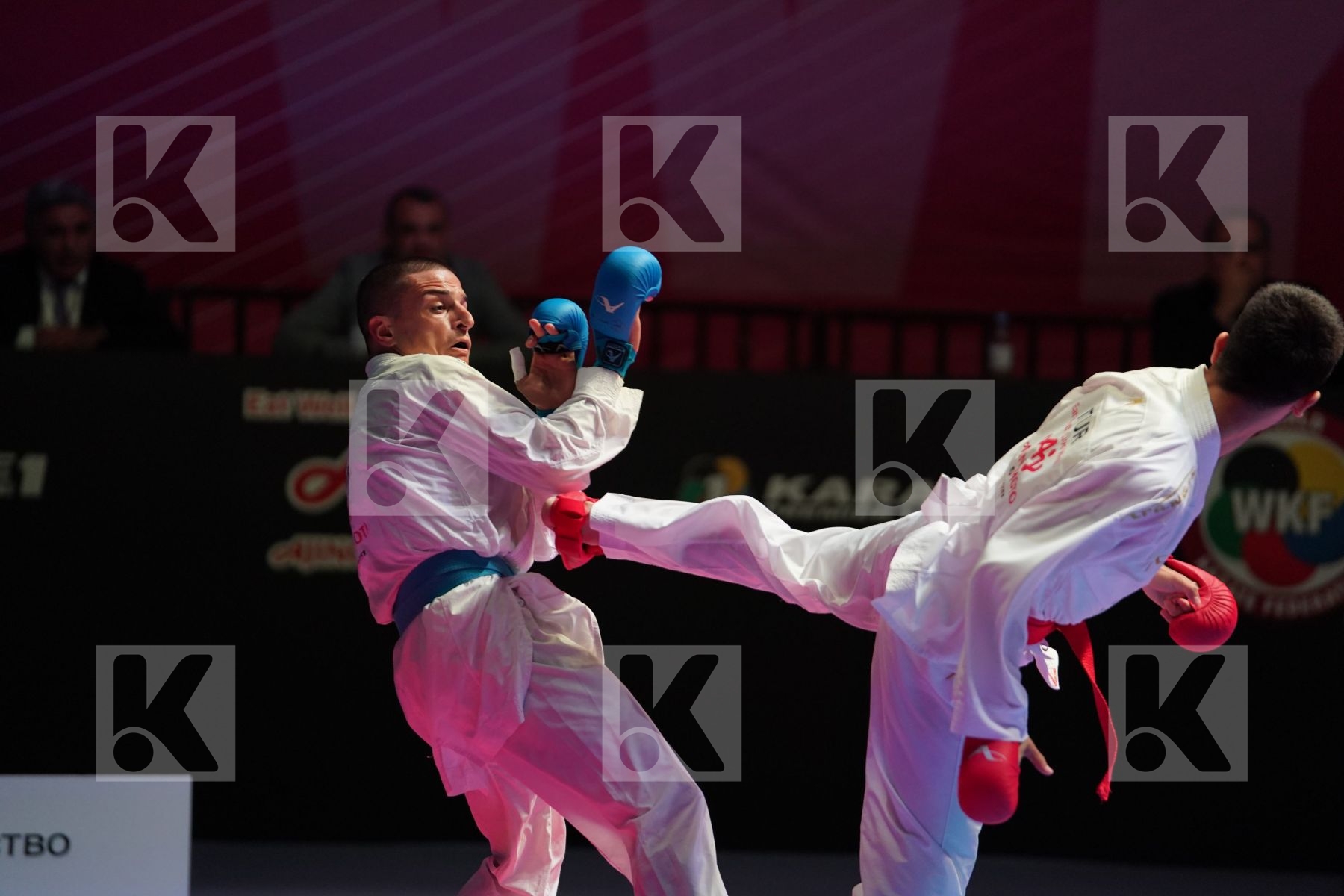 SAMDAN ERAY (TURKEY) vs PAVLOV EMIL (NORTH MACEDONIA) in Senior Kumite -60 Kg - Gold bout