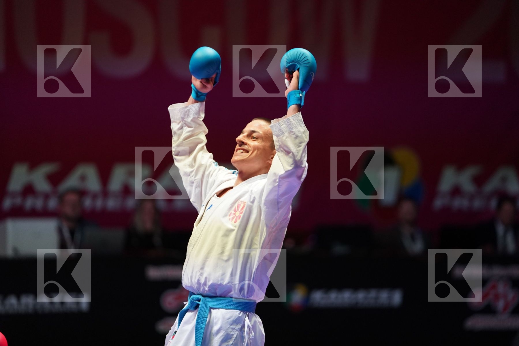 SAMDAN ERAY (TURKEY) vs PAVLOV EMIL (NORTH MACEDONIA) in Senior Kumite -60 Kg - Gold bout