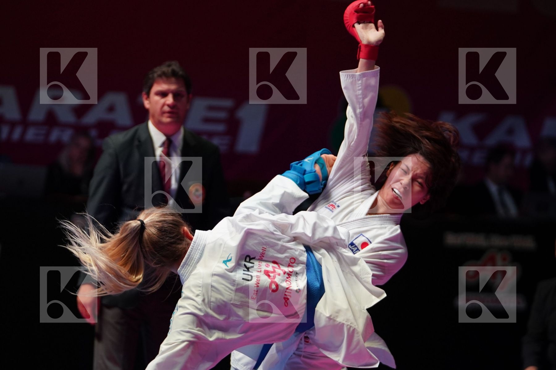 YAMADA SARA (JAPAN) vs TERLIUGA ANZHELIKA (UKRAINE) in Senior Kumite -55 Kg - Gold bout