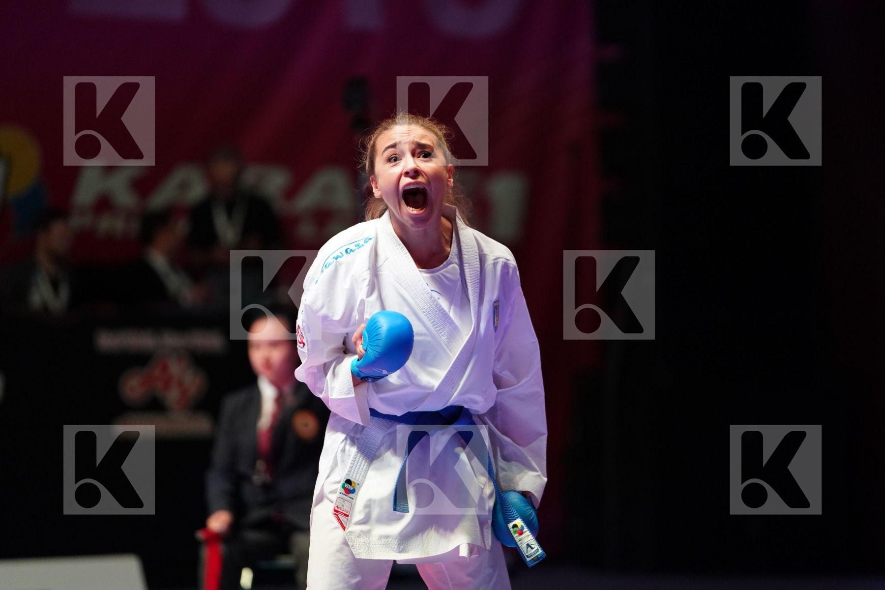 YAMADA SARA (JAPAN) vs TERLIUGA ANZHELIKA (UKRAINE) in Senior Kumite -55 Kg - Gold bout
