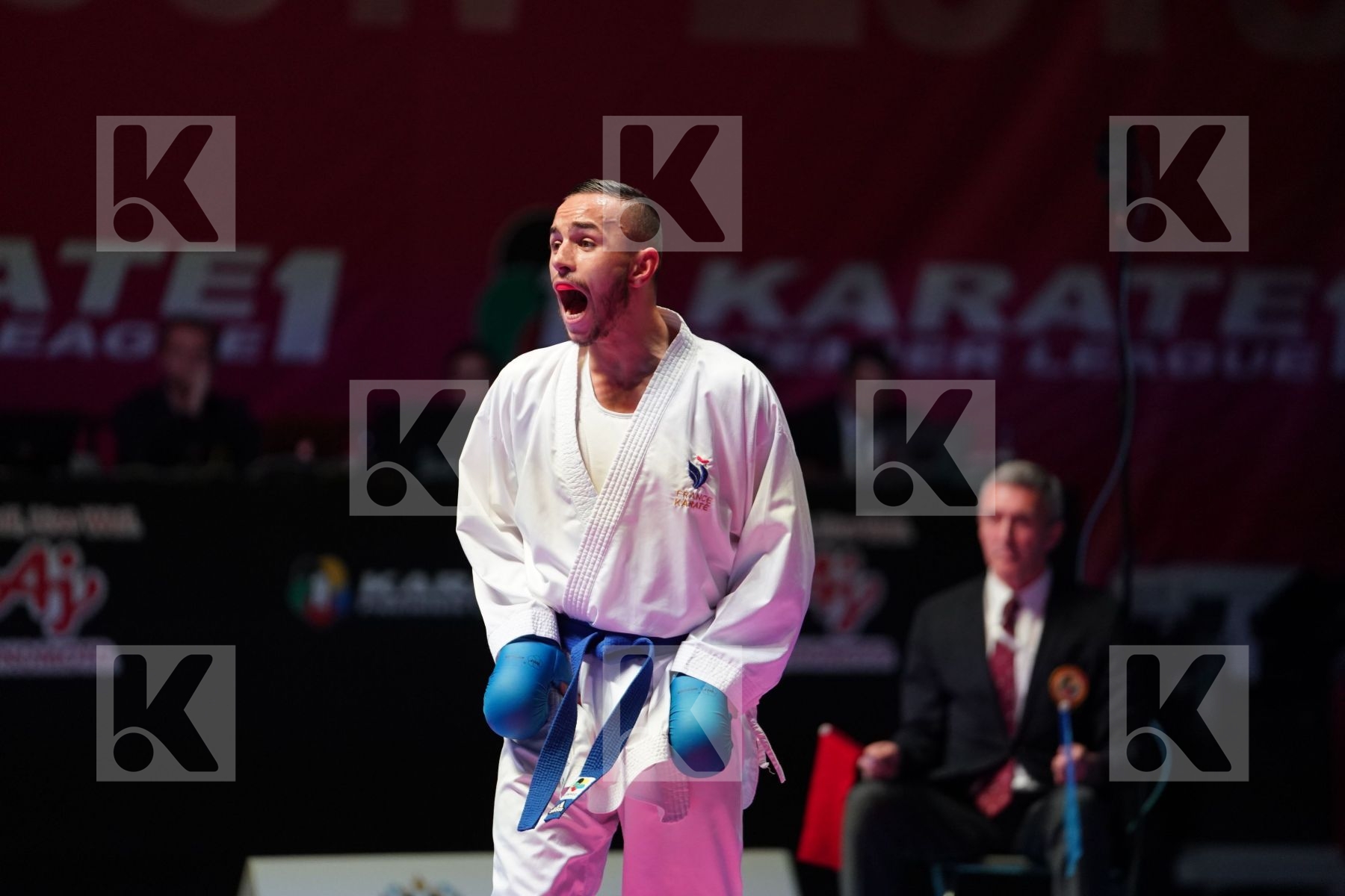 ELSAWY ALI (EGYPT) vs DACOSTA STEVEN (FRANCE) in Senior Kumite -67 Kg - Gold bout