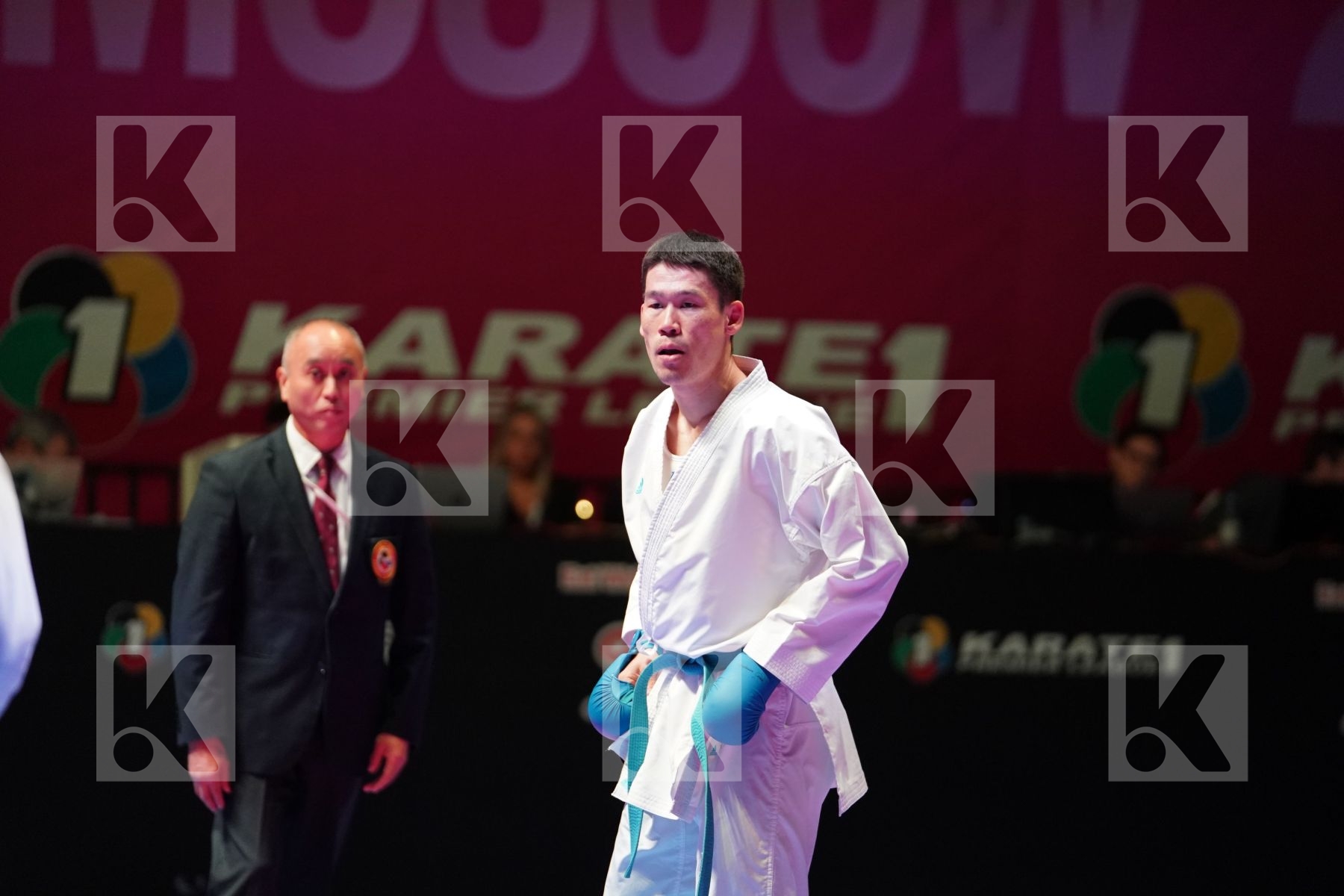 AGHAYEV RAFAEL (AZERBAIJAN) vs AINAZAROV YERMEK (KAZAKHSTAN) in Senior Kumite -75 Kg - Gold bout