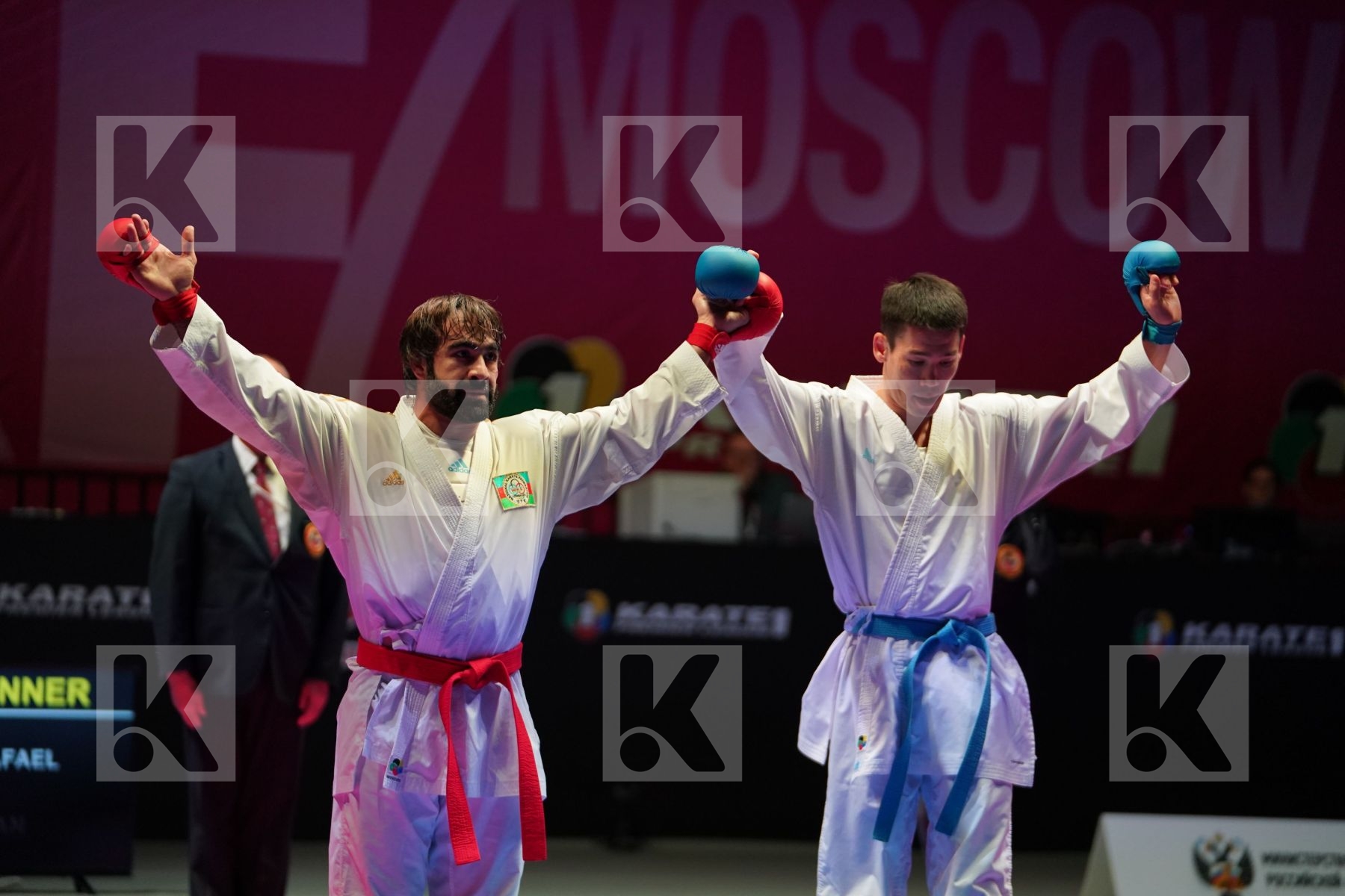 AGHAYEV RAFAEL (AZERBAIJAN) vs AINAZAROV YERMEK (KAZAKHSTAN) in Senior Kumite -75 Kg - Gold bout