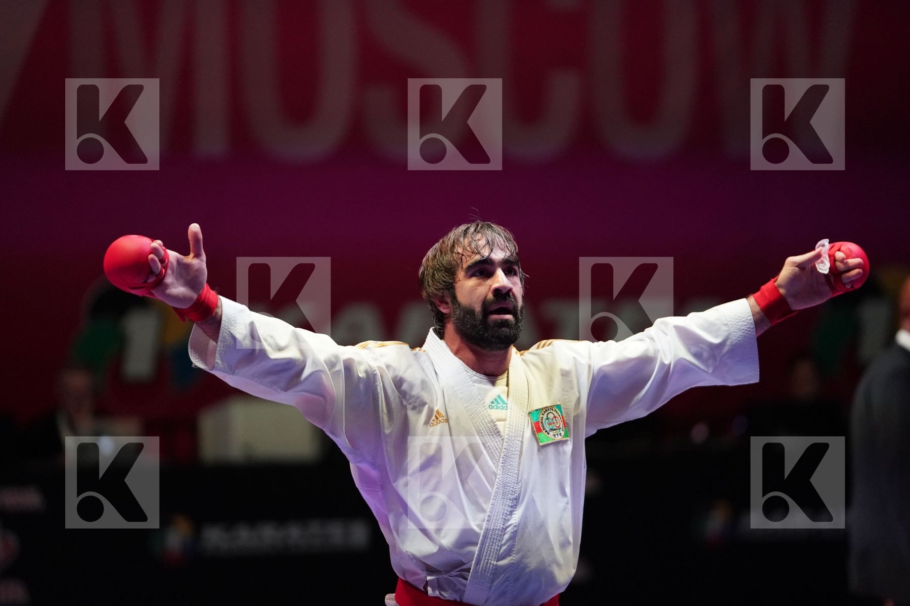AGHAYEV RAFAEL (AZERBAIJAN) vs AINAZAROV YERMEK (KAZAKHSTAN) in Senior Kumite -75 Kg - Gold bout