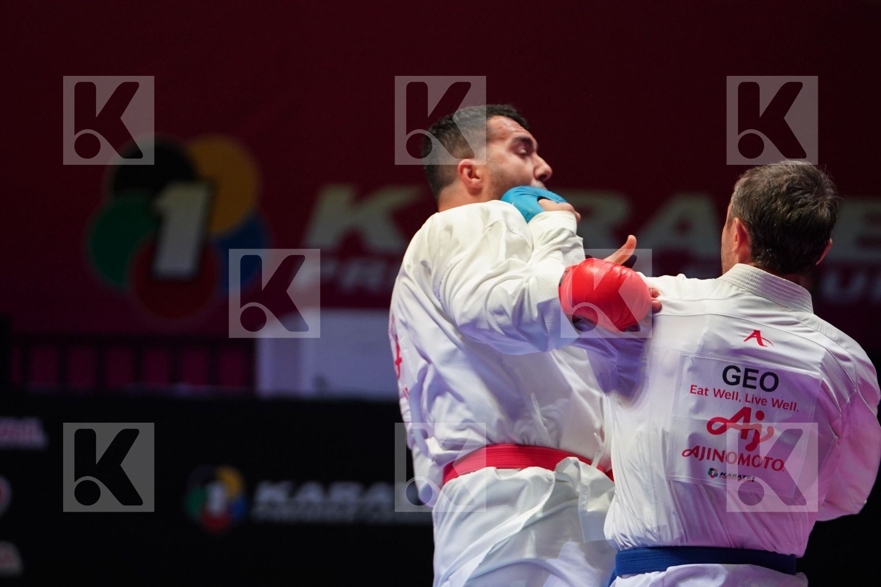 GANJZADEH SAJAD (IRAN) vs ARKANIA GOGITA (GEORGIA) in Senior Kumite 84+ Kg - Gold bout