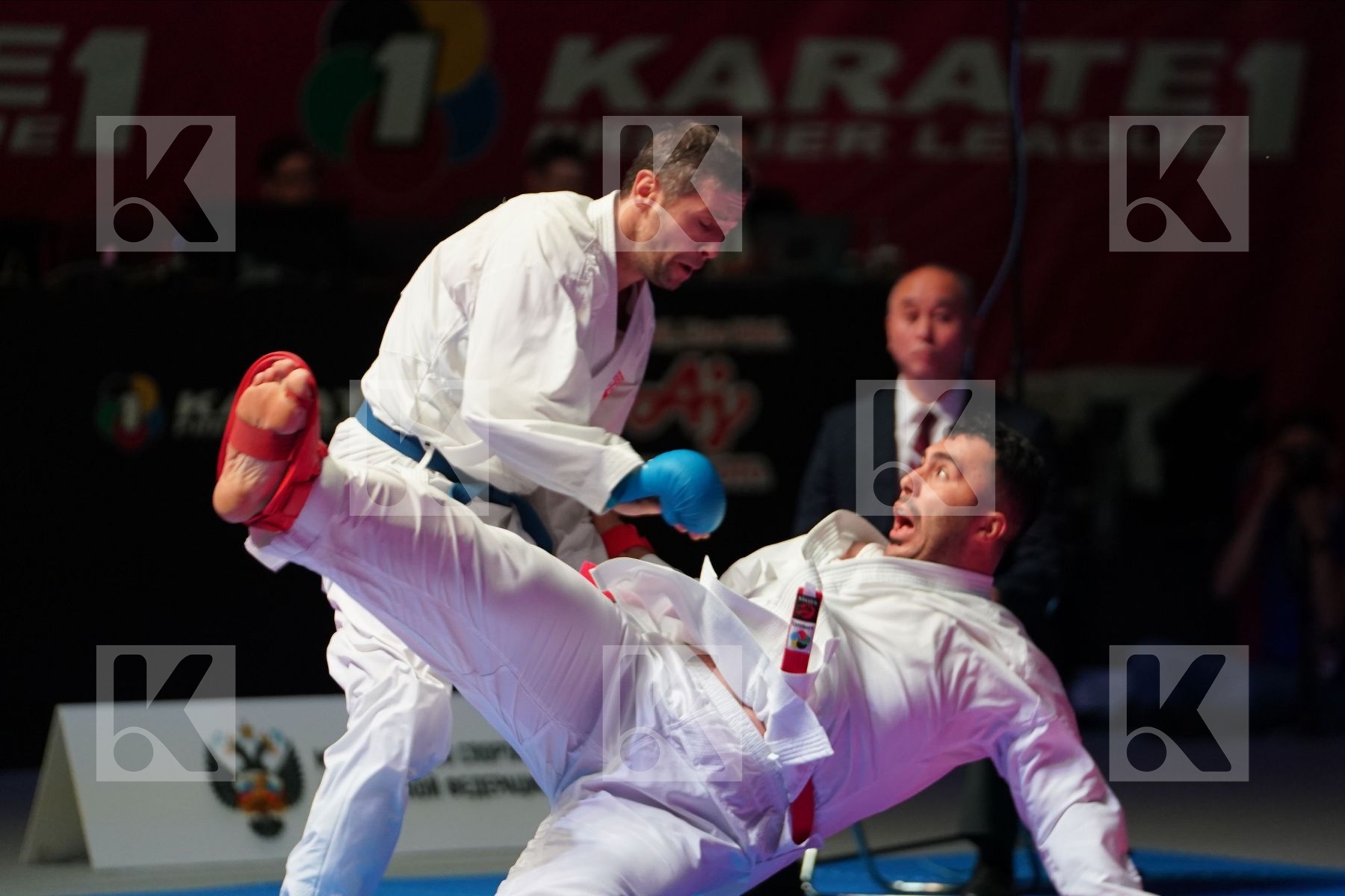 GANJZADEH SAJAD (IRAN) vs ARKANIA GOGITA (GEORGIA) in Senior Kumite 84+ Kg - Gold bout
