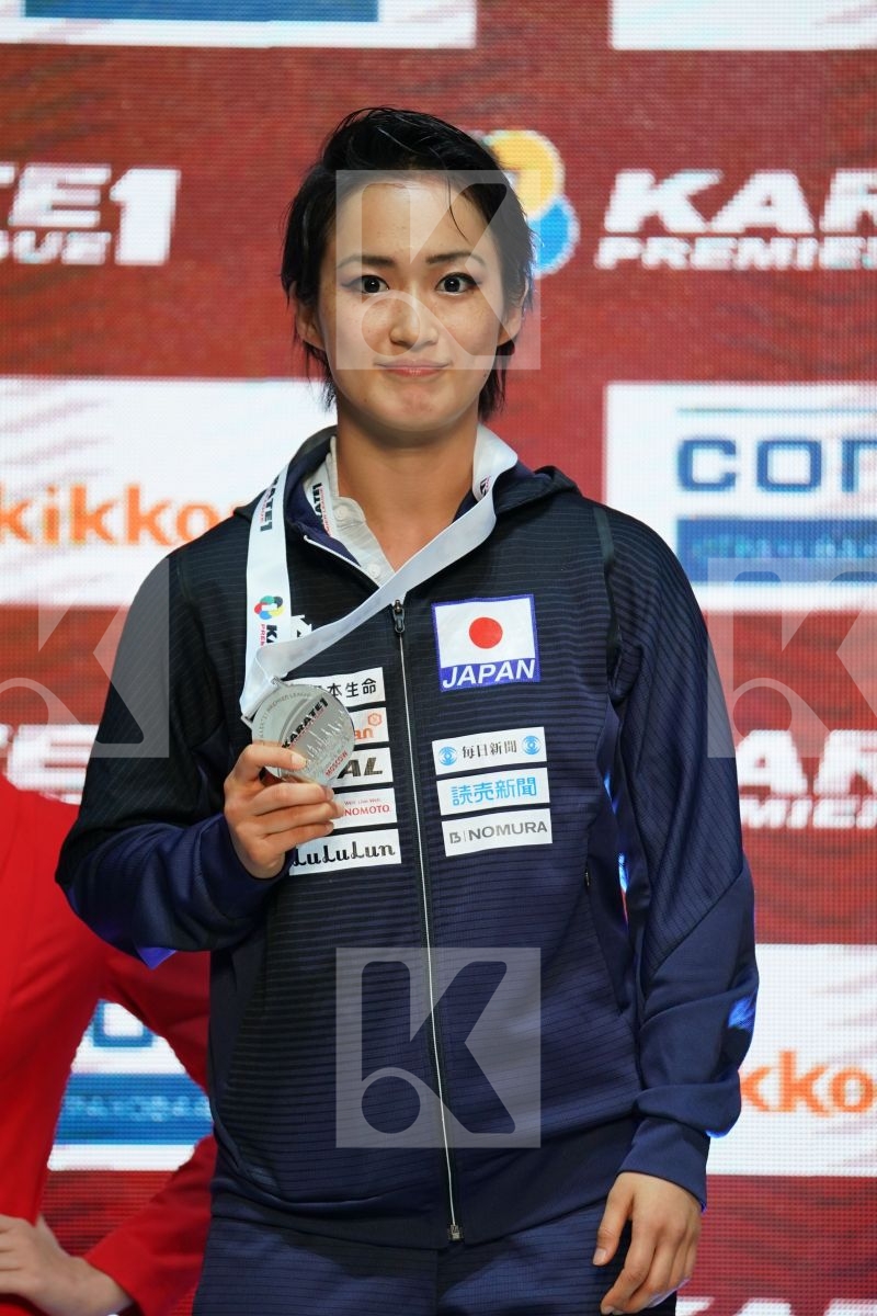 SHIMIZU KIYOU (JAPAN) during podium ceremony