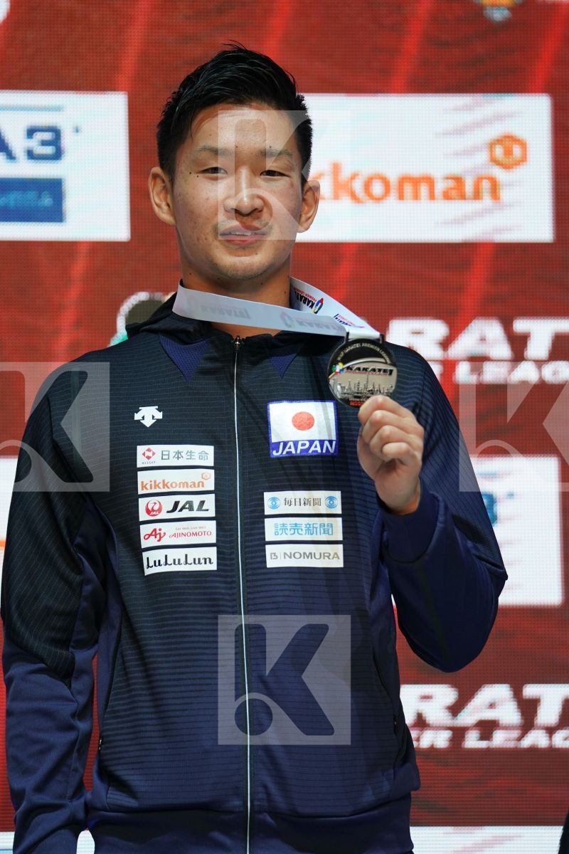 ARAGA RYUTARO (JAPAN) during podium ceremony