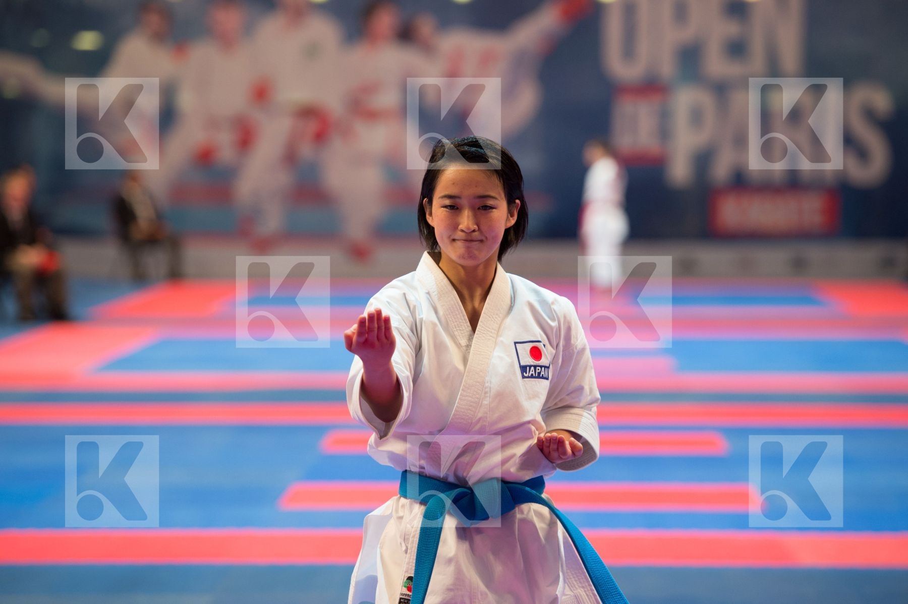 Top photo of  female Japan  kata Paris qualification shureido
