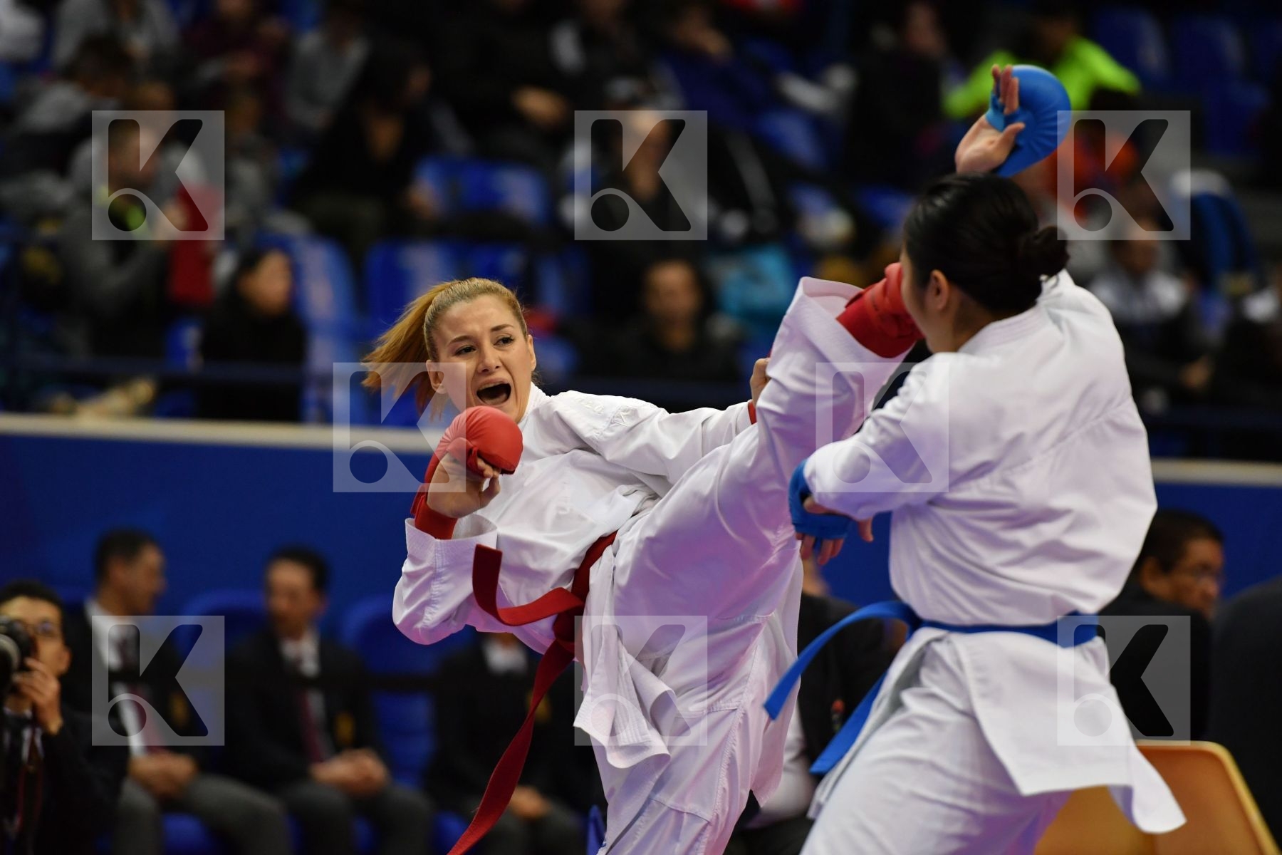 Female kumite -55 kg Japan Nakamura Shiori Turkey Yakan Tuba