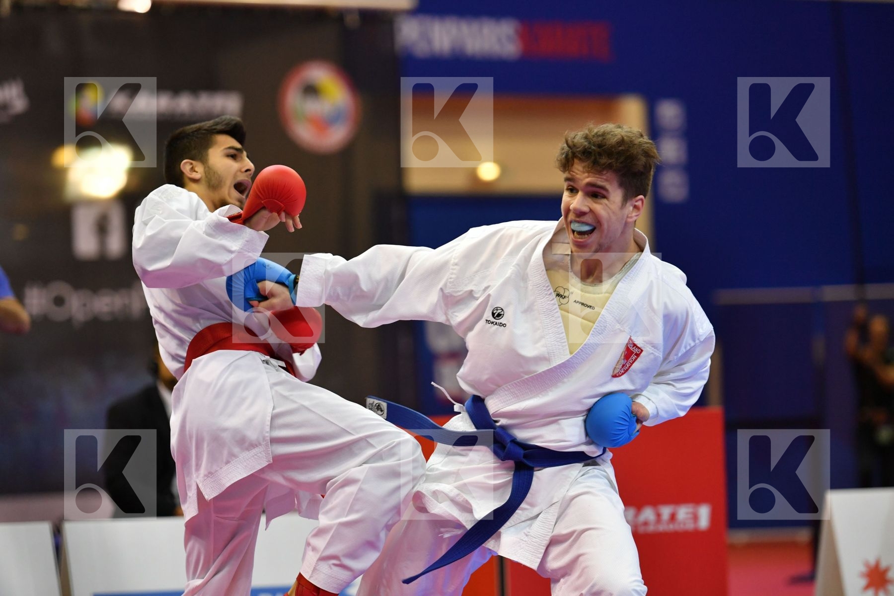 Male kumite -60 kg Pisino Noah Samdan Eray Switzerland Turkey