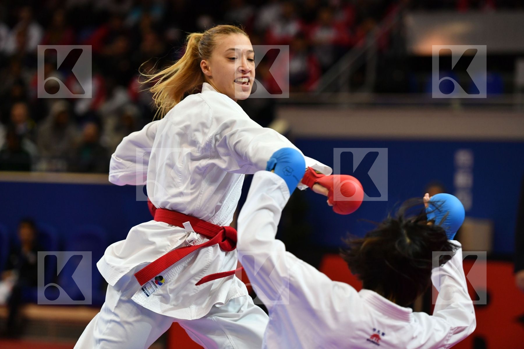China Female kumite -50 kg Li Ranran Tokcan Umay Turkey
