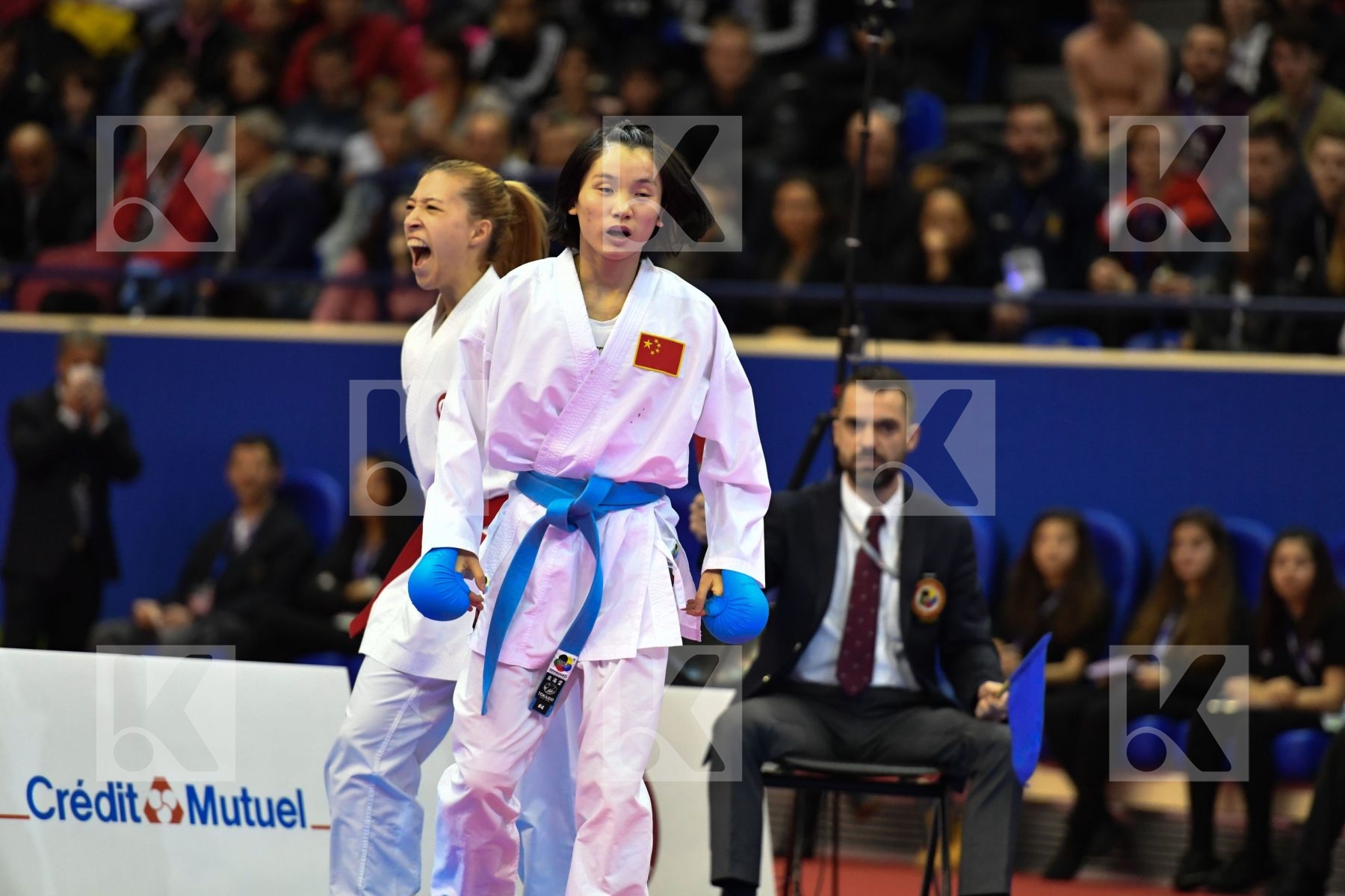 China Female kumite -50 kg Li Ranran Tokcan Umay Turkey