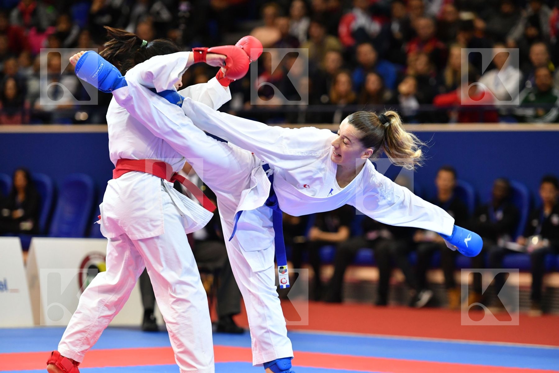 Female kumite -50 kg Ozcelik Serap Russian federation Rybakova K