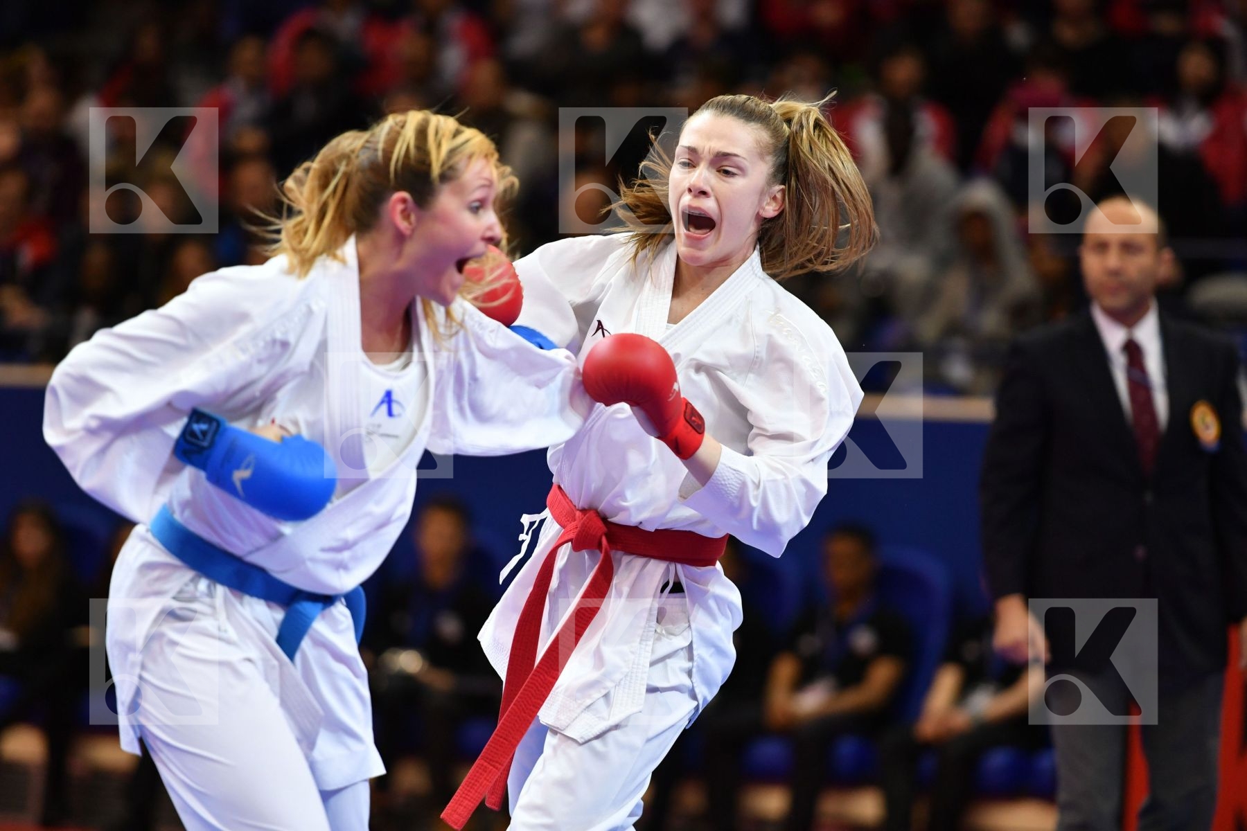 Campbell Kathryn Canada Female kumite -55 kg Hungary Molnar Reka