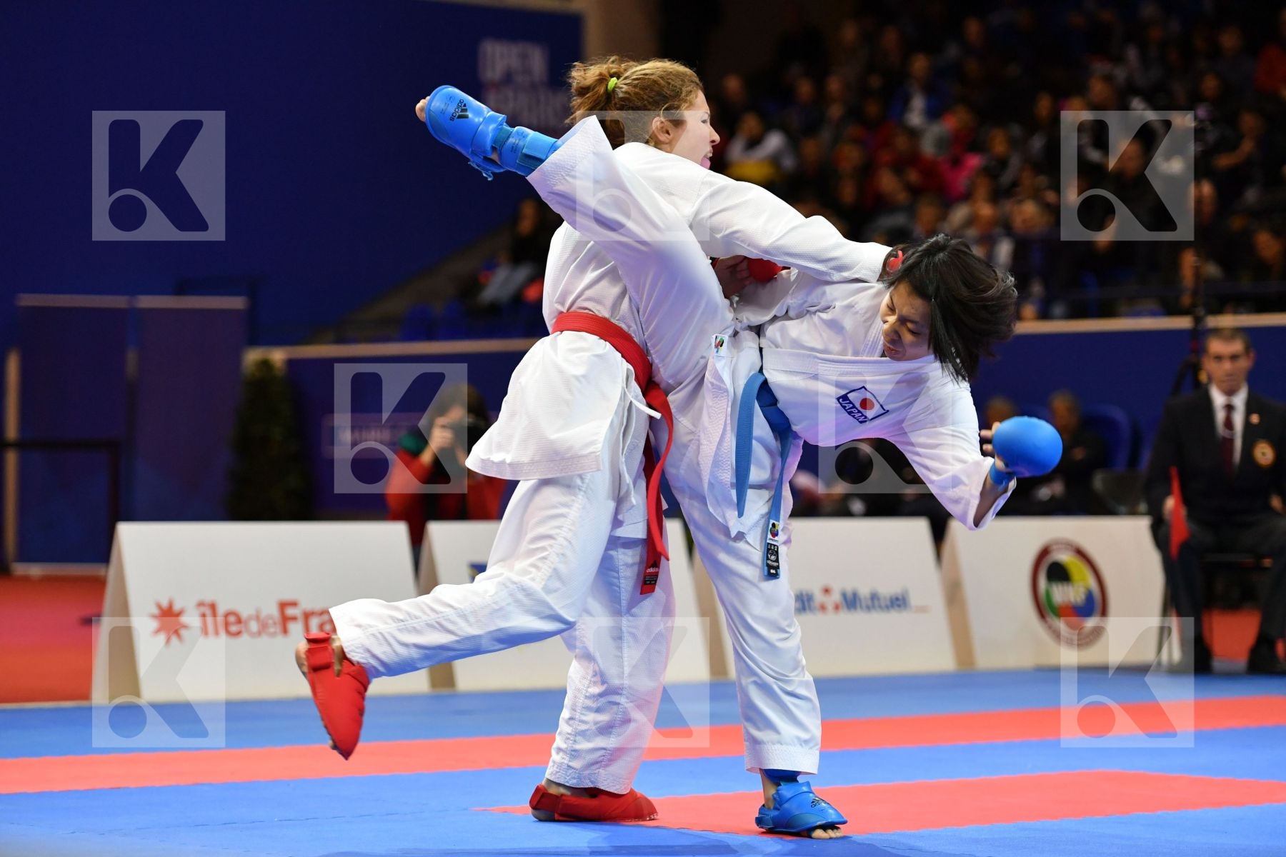 Female kumite -55 kg Ferrer garcia Cristina Japan Spain Yamada S