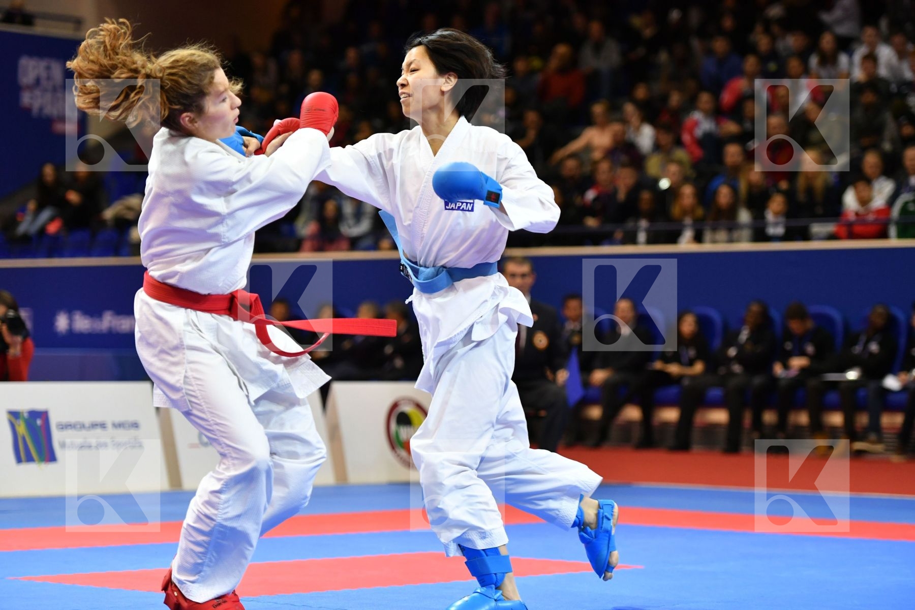Female kumite -55 kg Ferrer garcia Cristina Japan Spain Yamada S