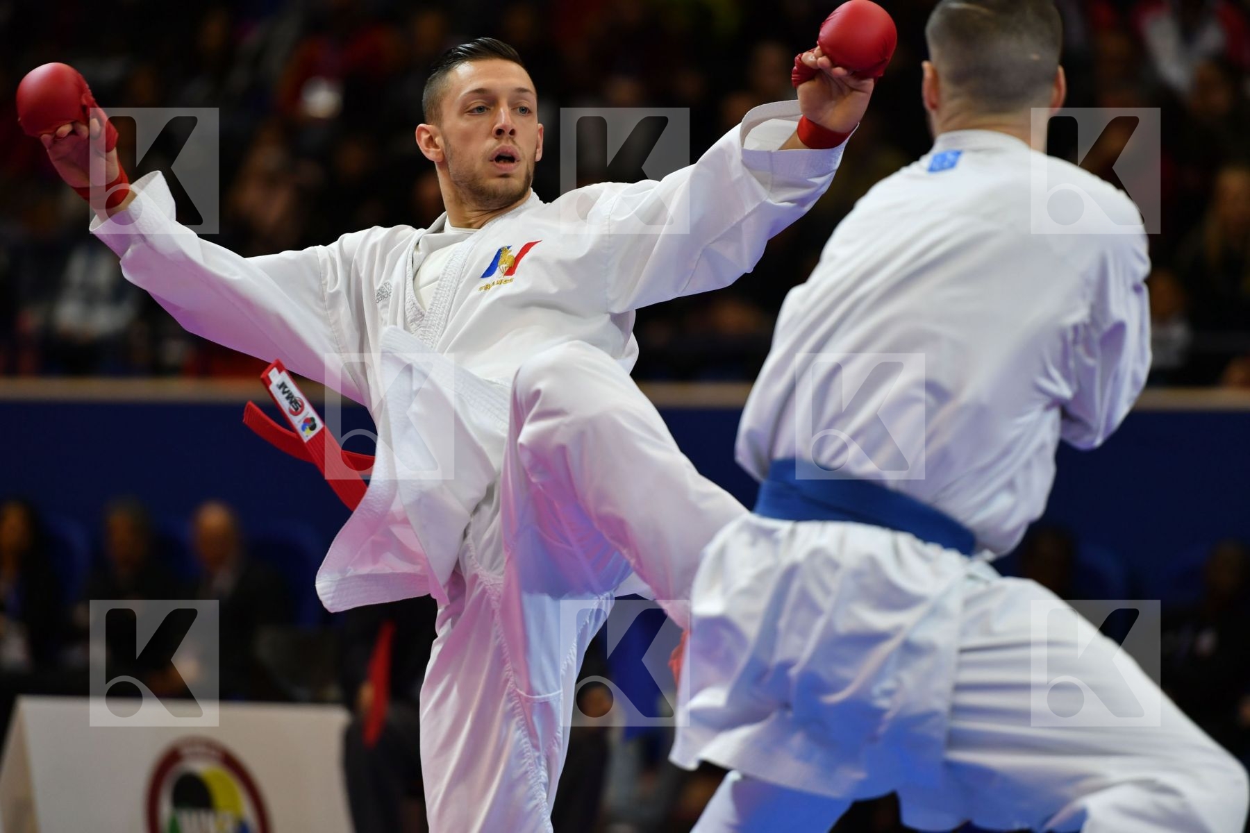 Caffaro Julien France Male kumite -75 kg Seguy Corentin
