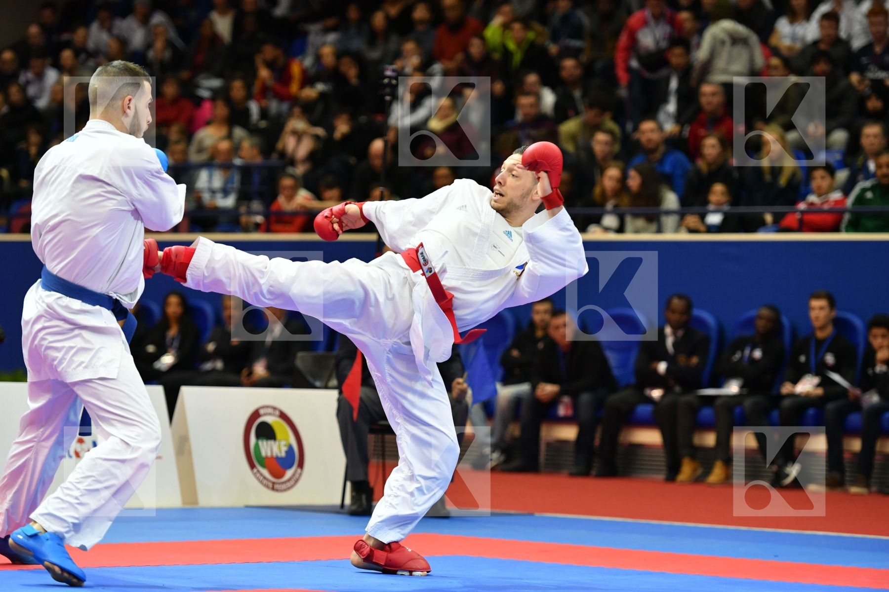 Caffaro Julien France Male kumite -75 kg Seguy Corentin