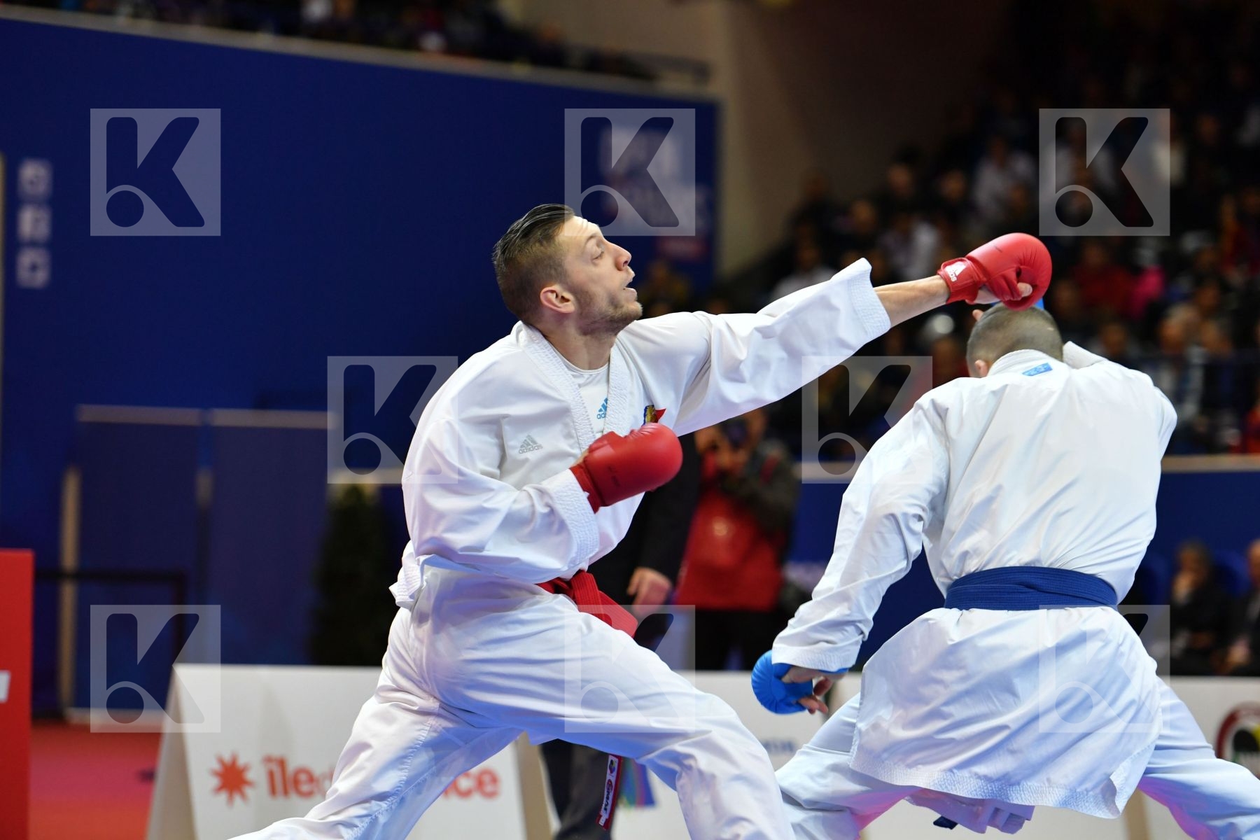 Caffaro Julien France Male kumite -75 kg Seguy Corentin